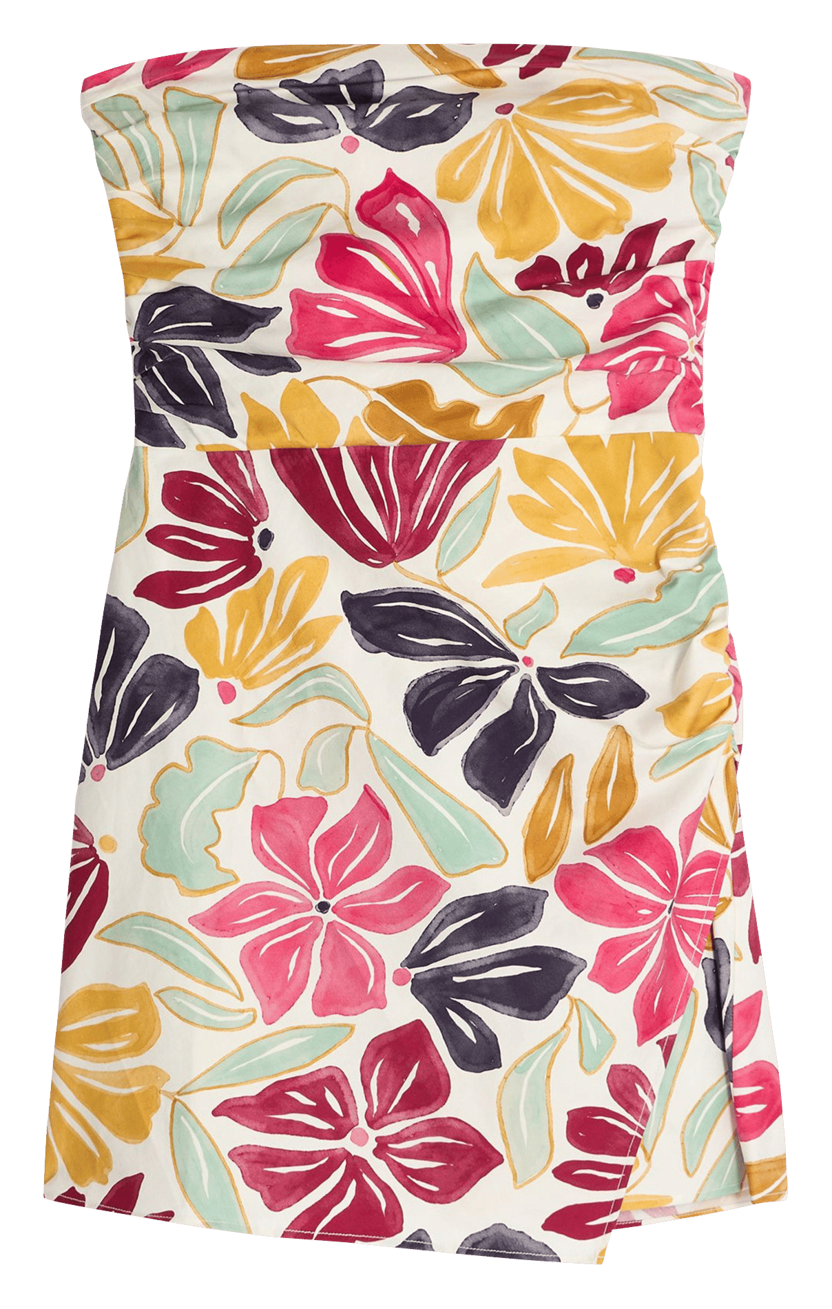 Robe courte bustier imprimée VANESSA BRUNO Multicolore