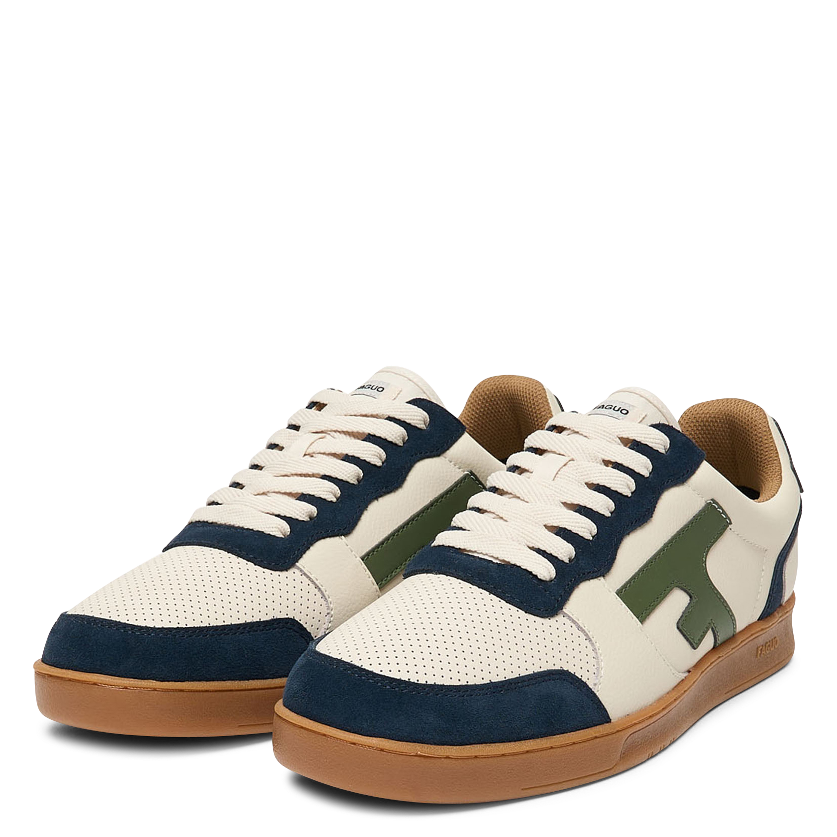 Leather low-top sneakers FAGUO Green