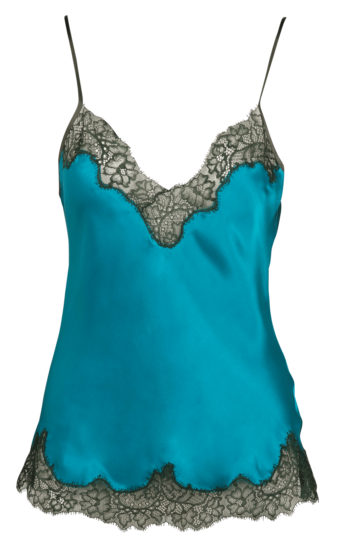 Rechte zijden V-hals camisole MES DEMOISELLES Blauw