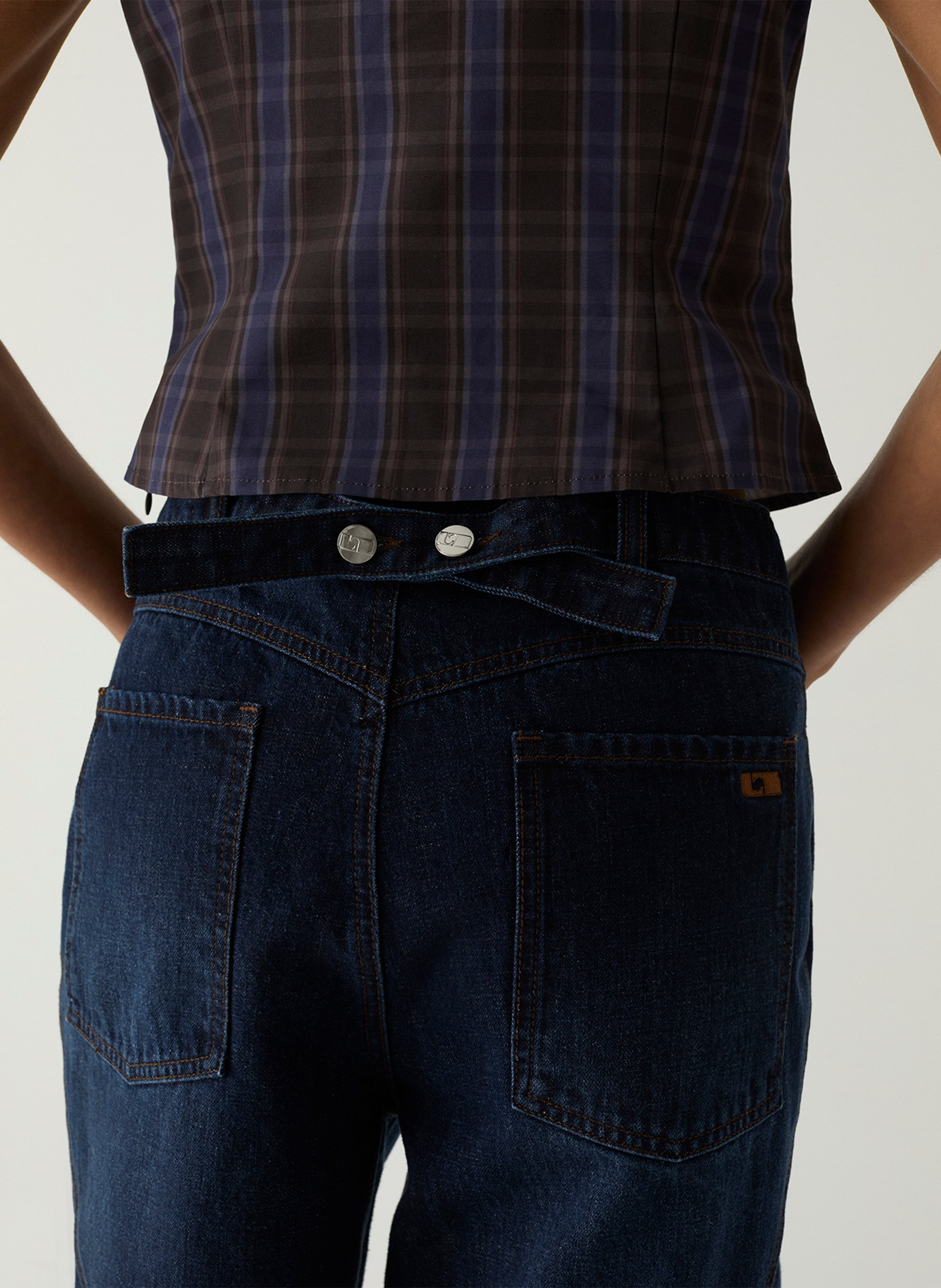 Wide-leg cotton jeans LAAGAM Blue