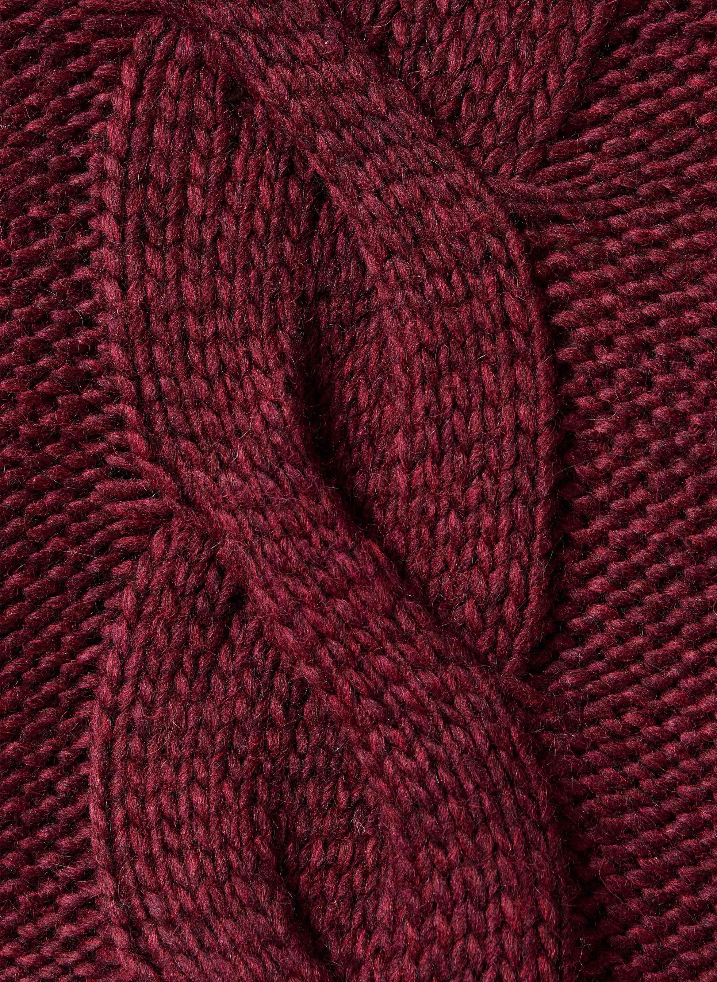 Mixed wool knit sweater LA FEE MARABOUTEE Purple
