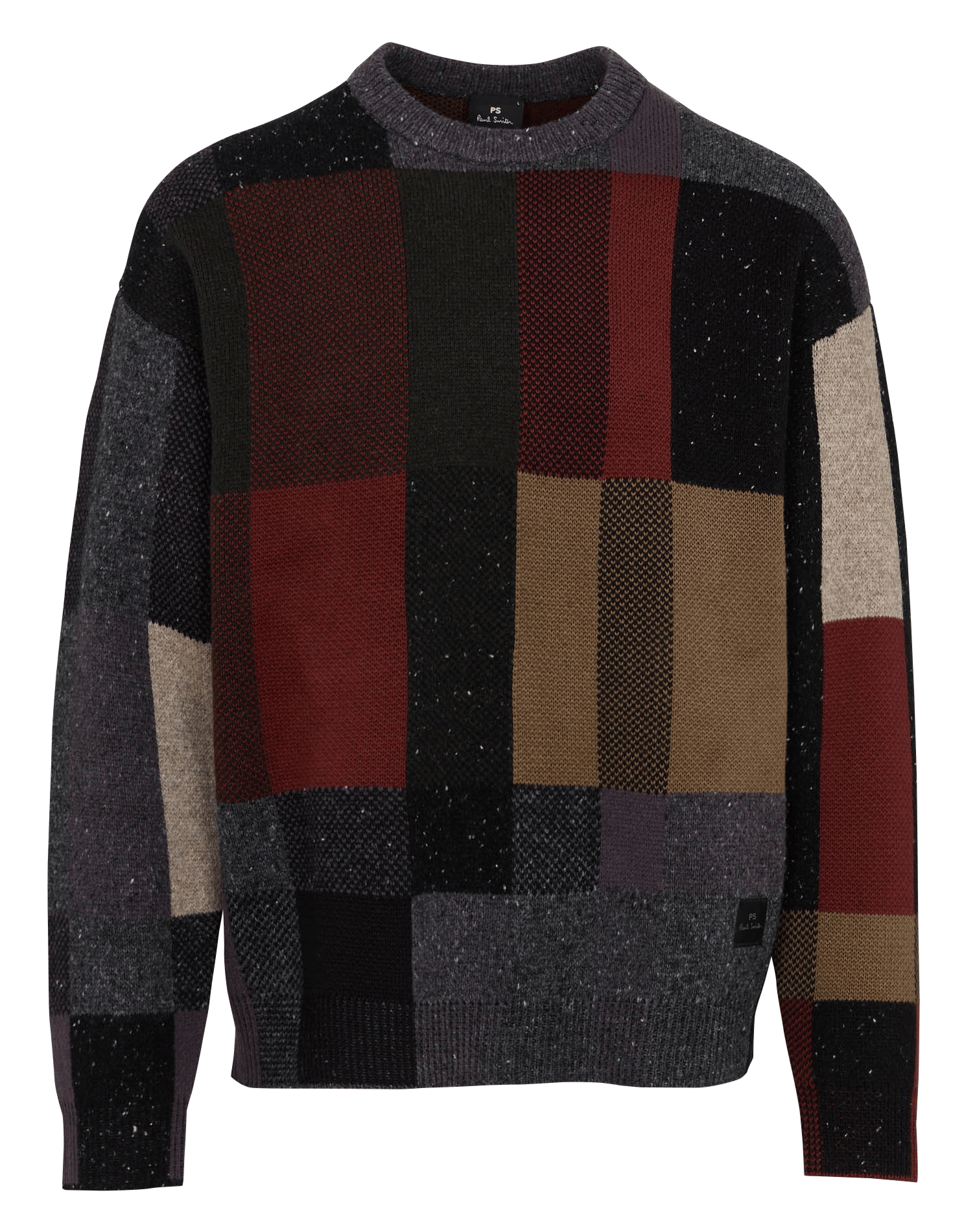 Pull col rond en laine mélangé PAUL SMITH Noir