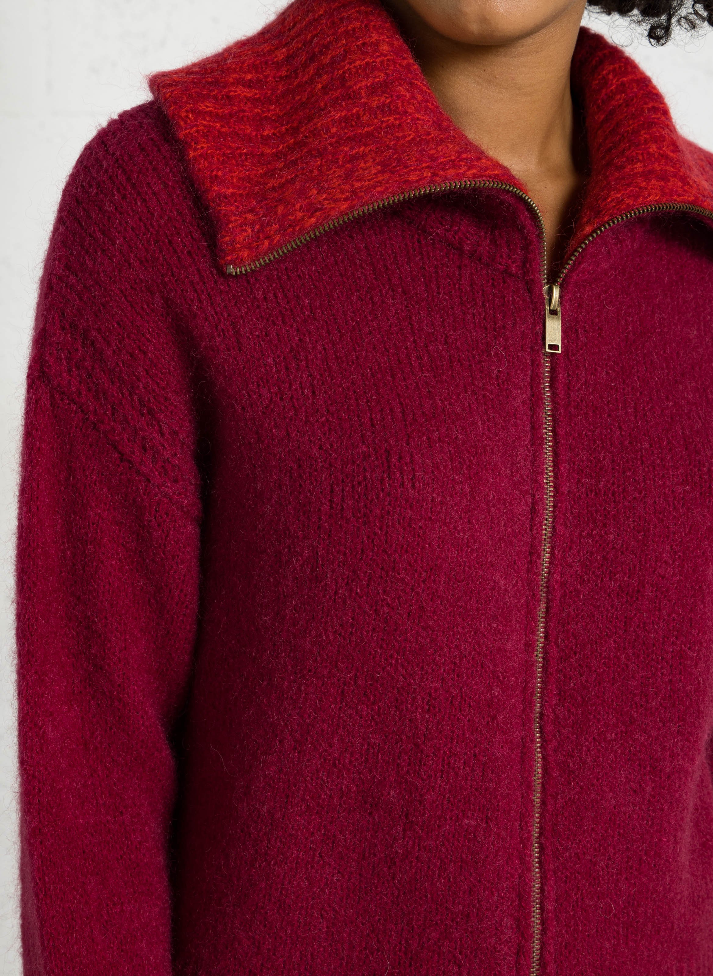 Loose-fit cardigan MAISON ANJE Plums