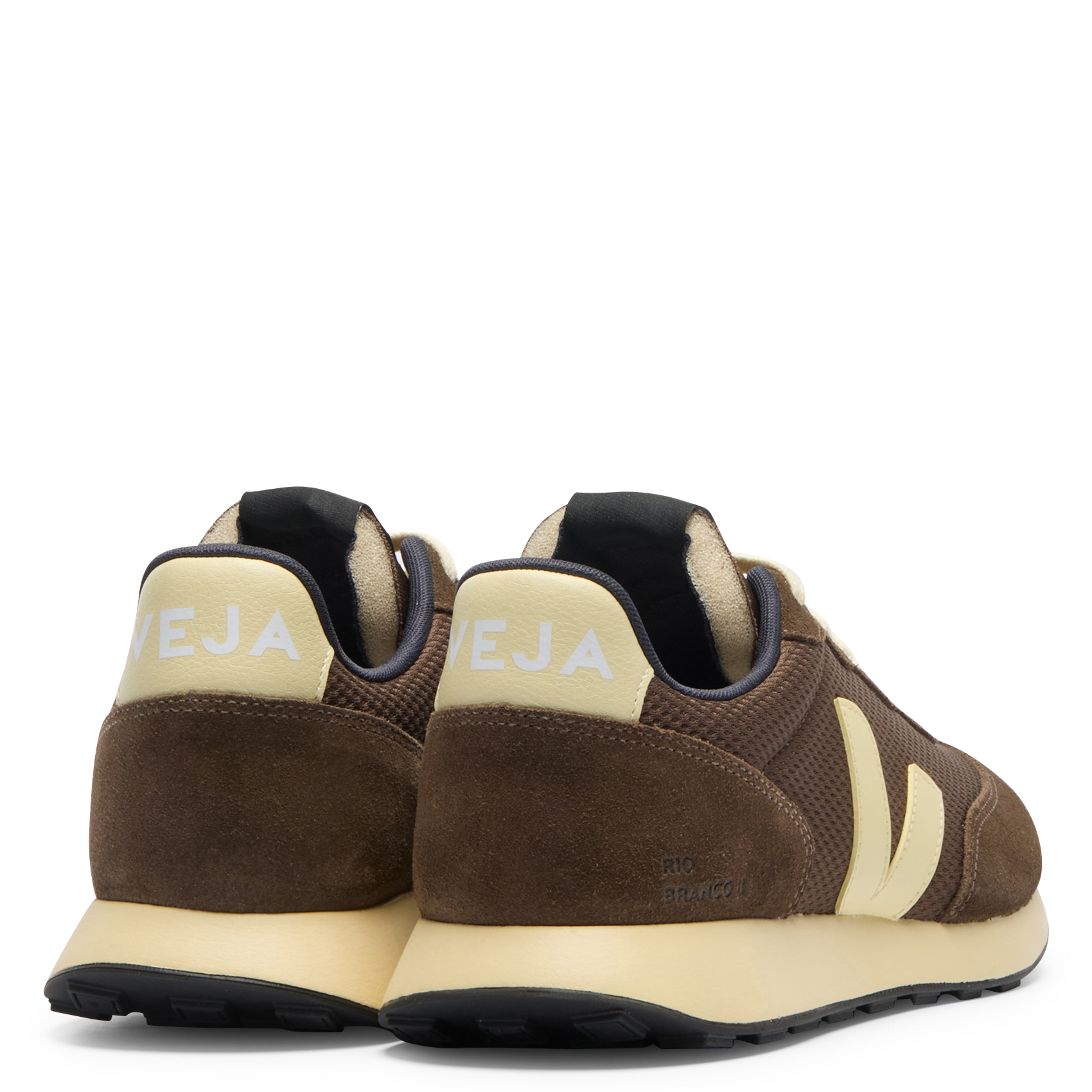 Low-top dual-fabric sneakers VEJA Brown