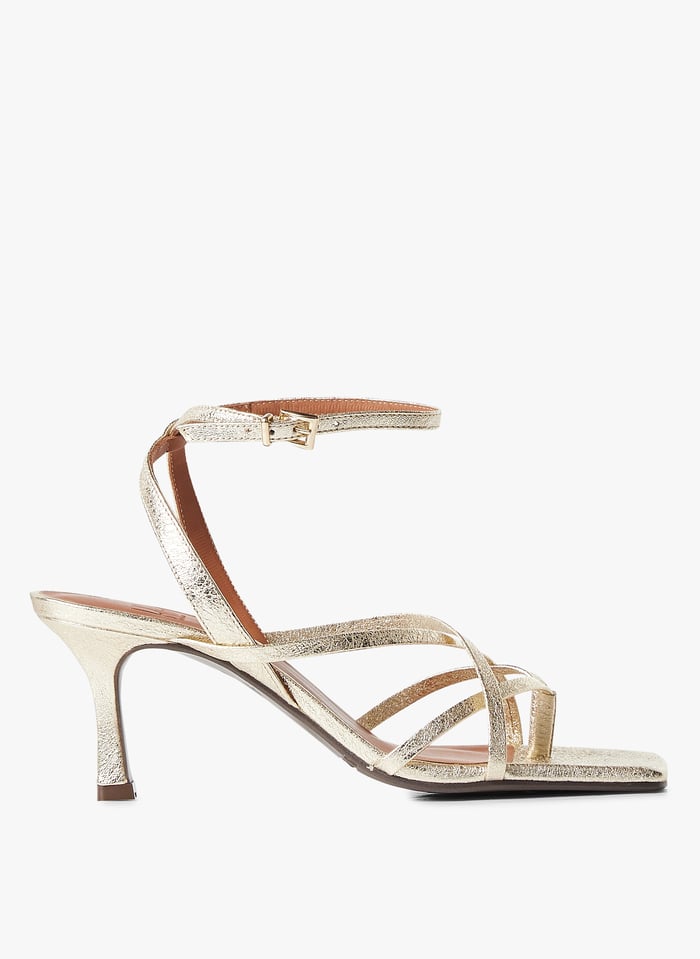 Sandalo tacco dorato online