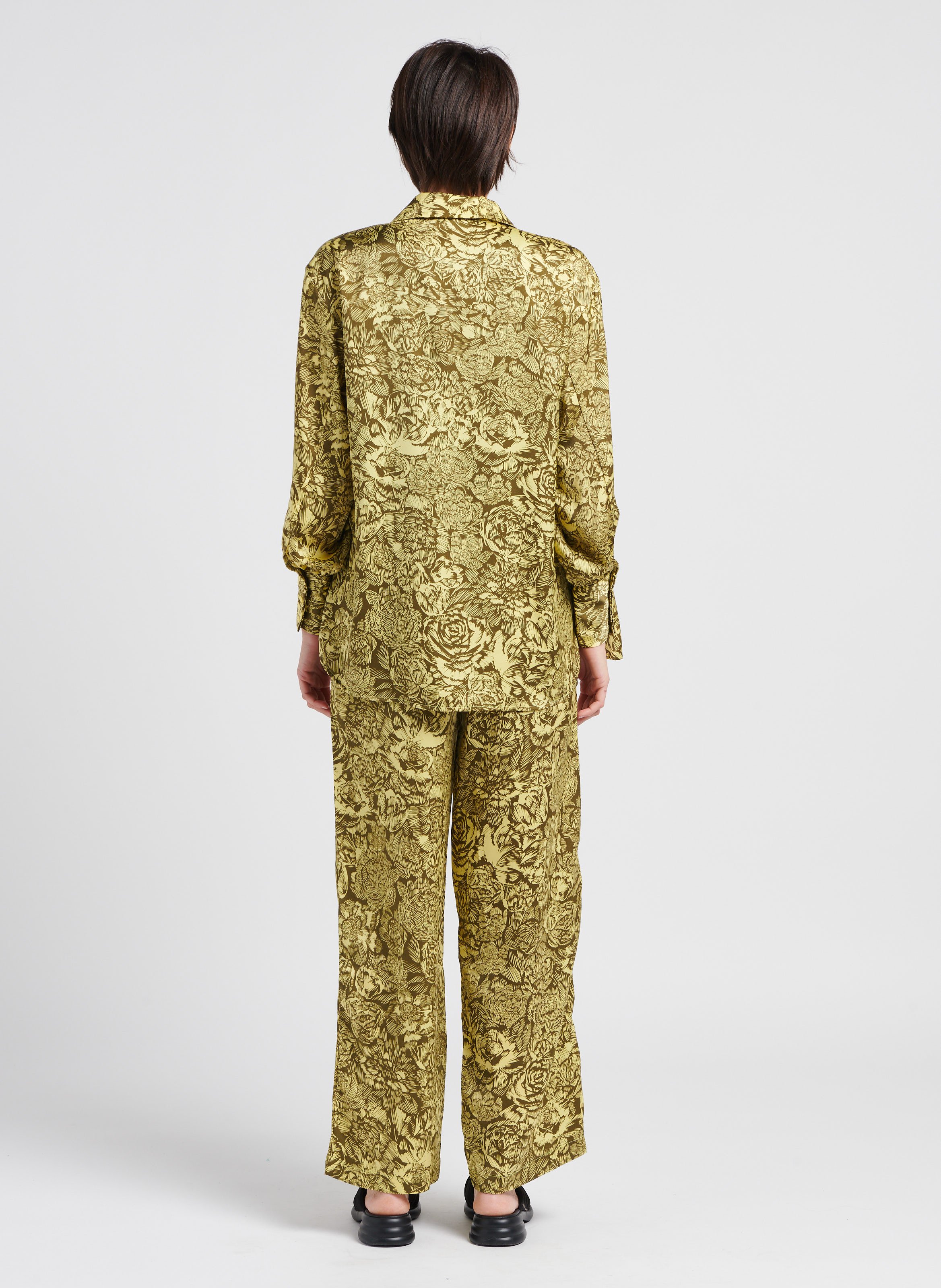 Chemise col classique imprimée  MOSS COPENHAGEN Jaune