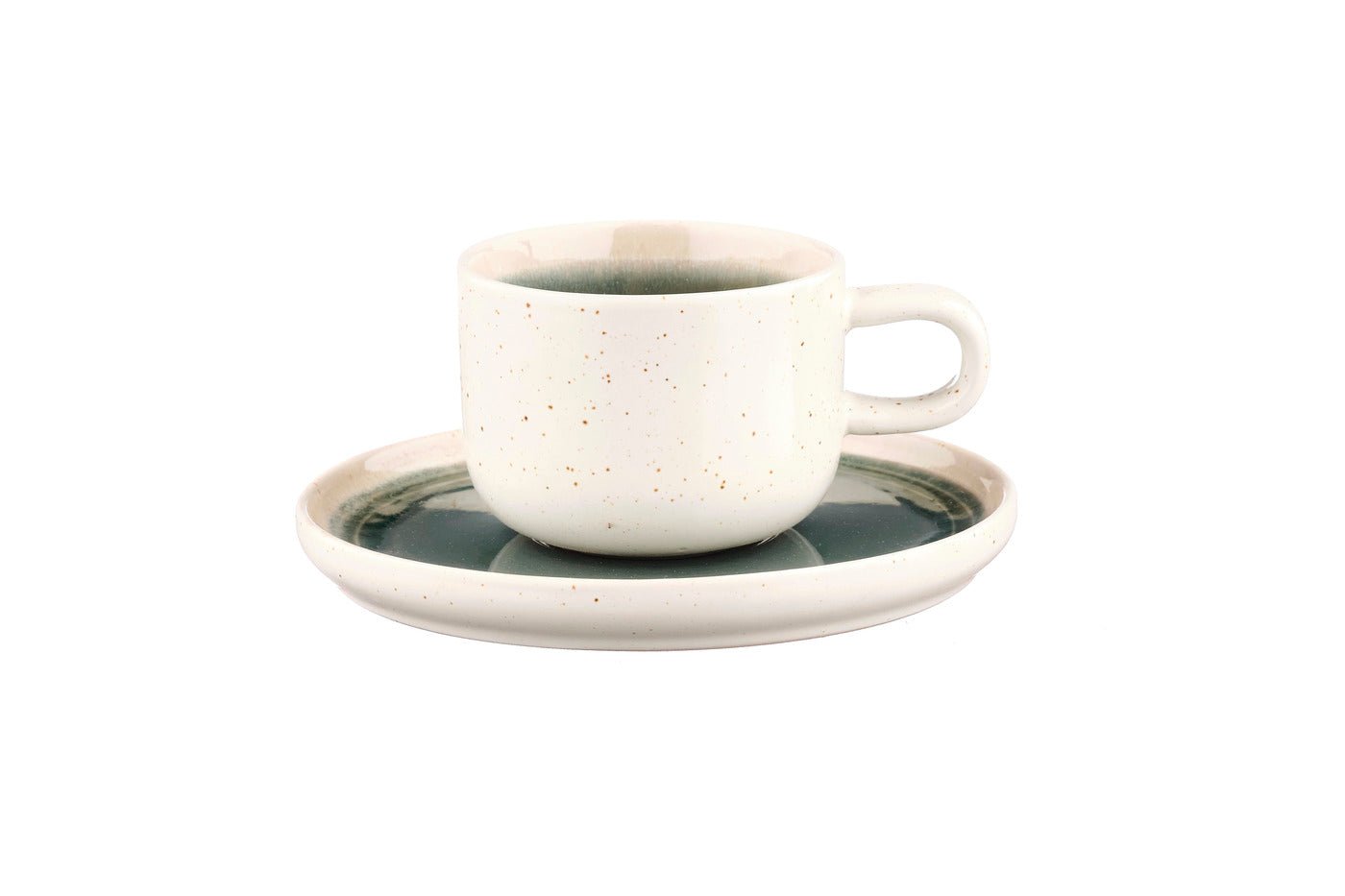 Oxygen 20 cl cup and saucer ø15 cm - 12 pieces - lovat green BJORN Green