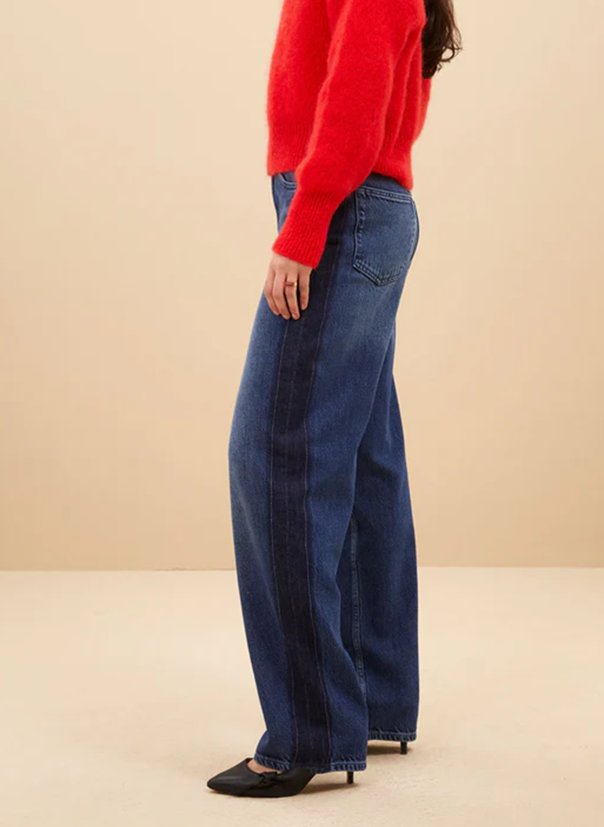 Drapierte Bluse aus Stretch-Baumwolle BY BAR Blau