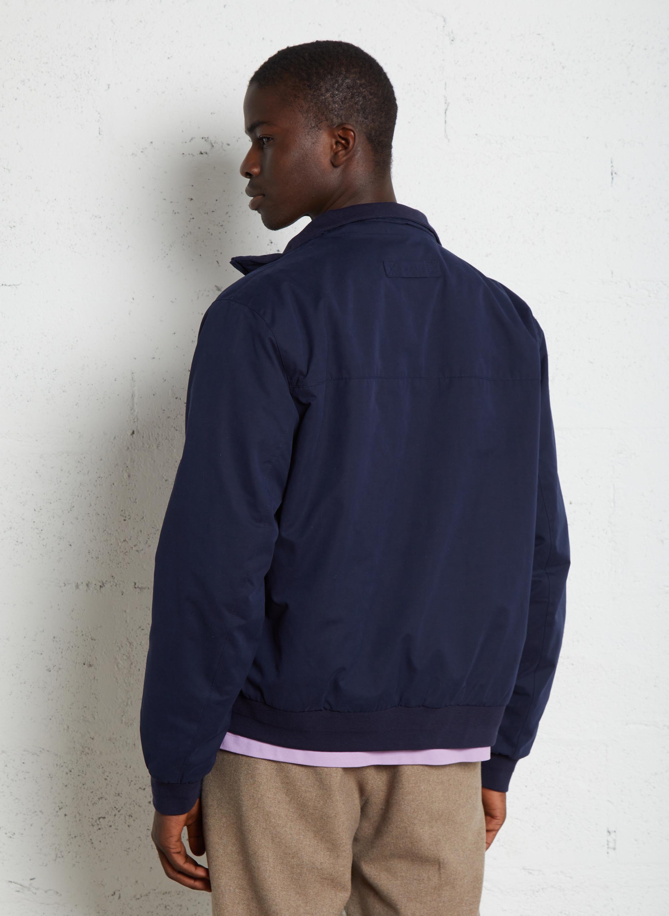 Gerade geschnittene Jacke mit Stehkragen GANT Blau