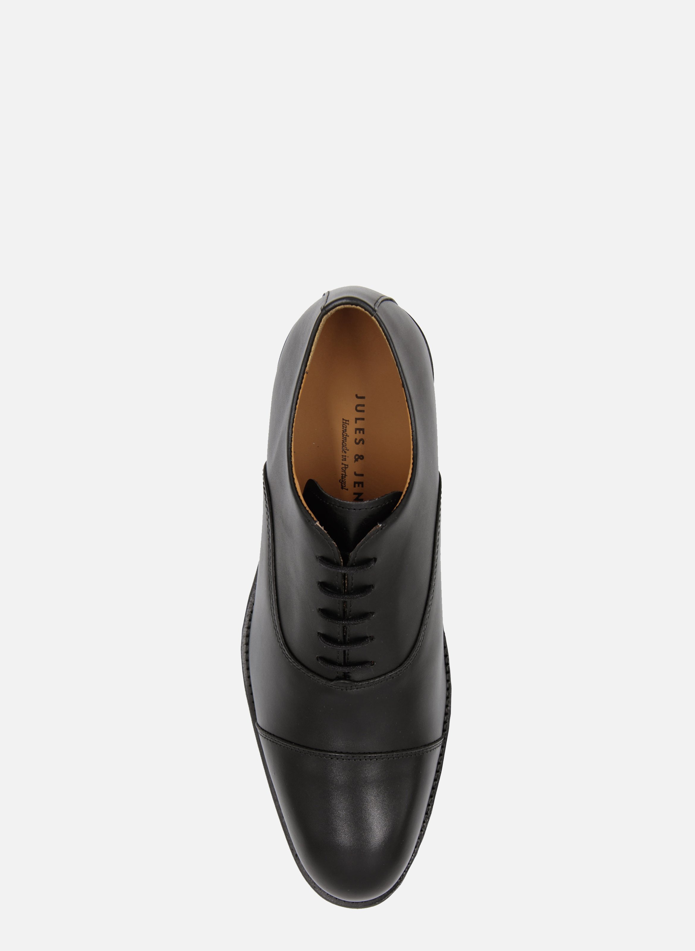Leather Oxford Richelieu shoes JULES & JENN Black
