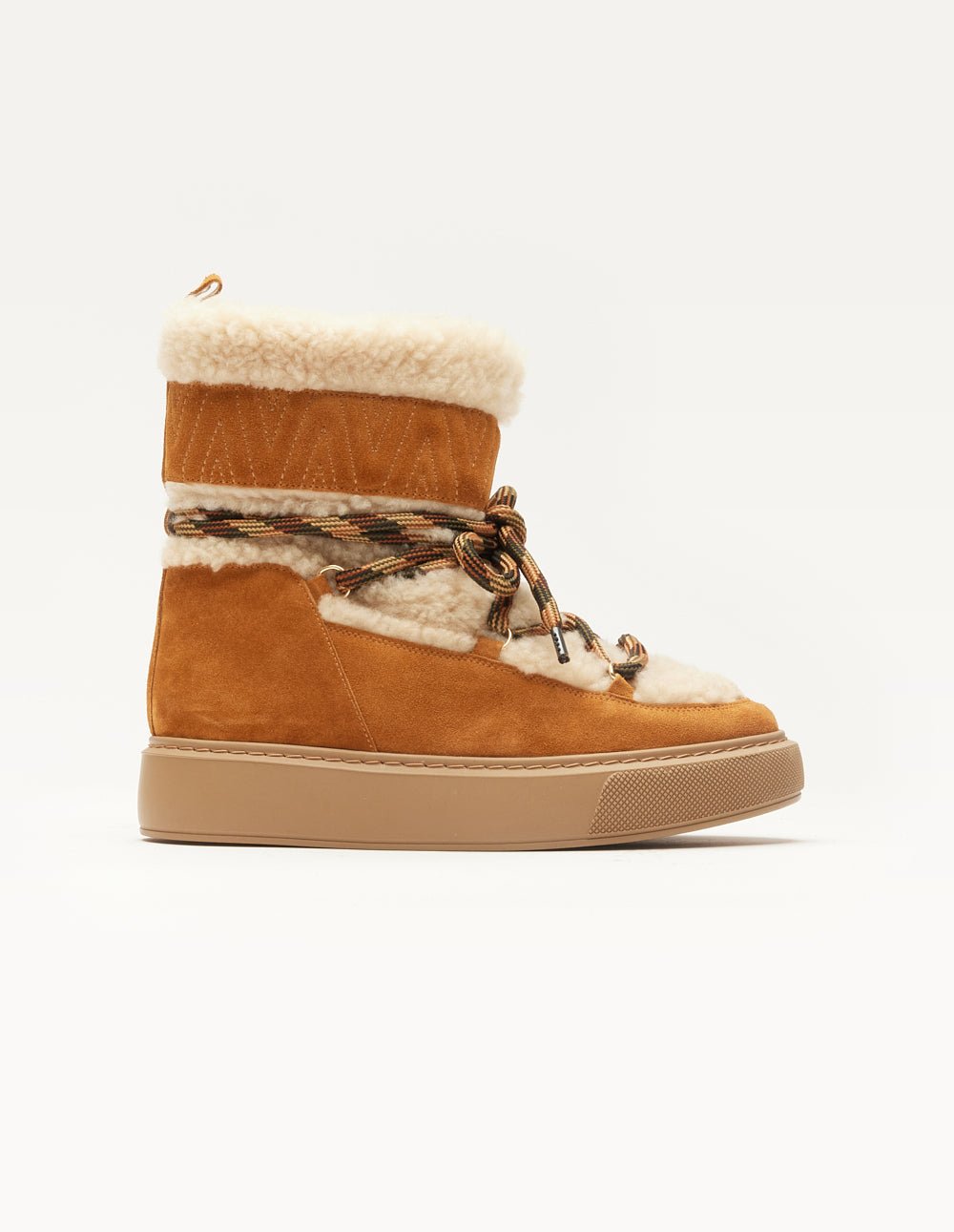 Suede fur-lined boots ODAJE EX. M.MOUSTACHE Brown