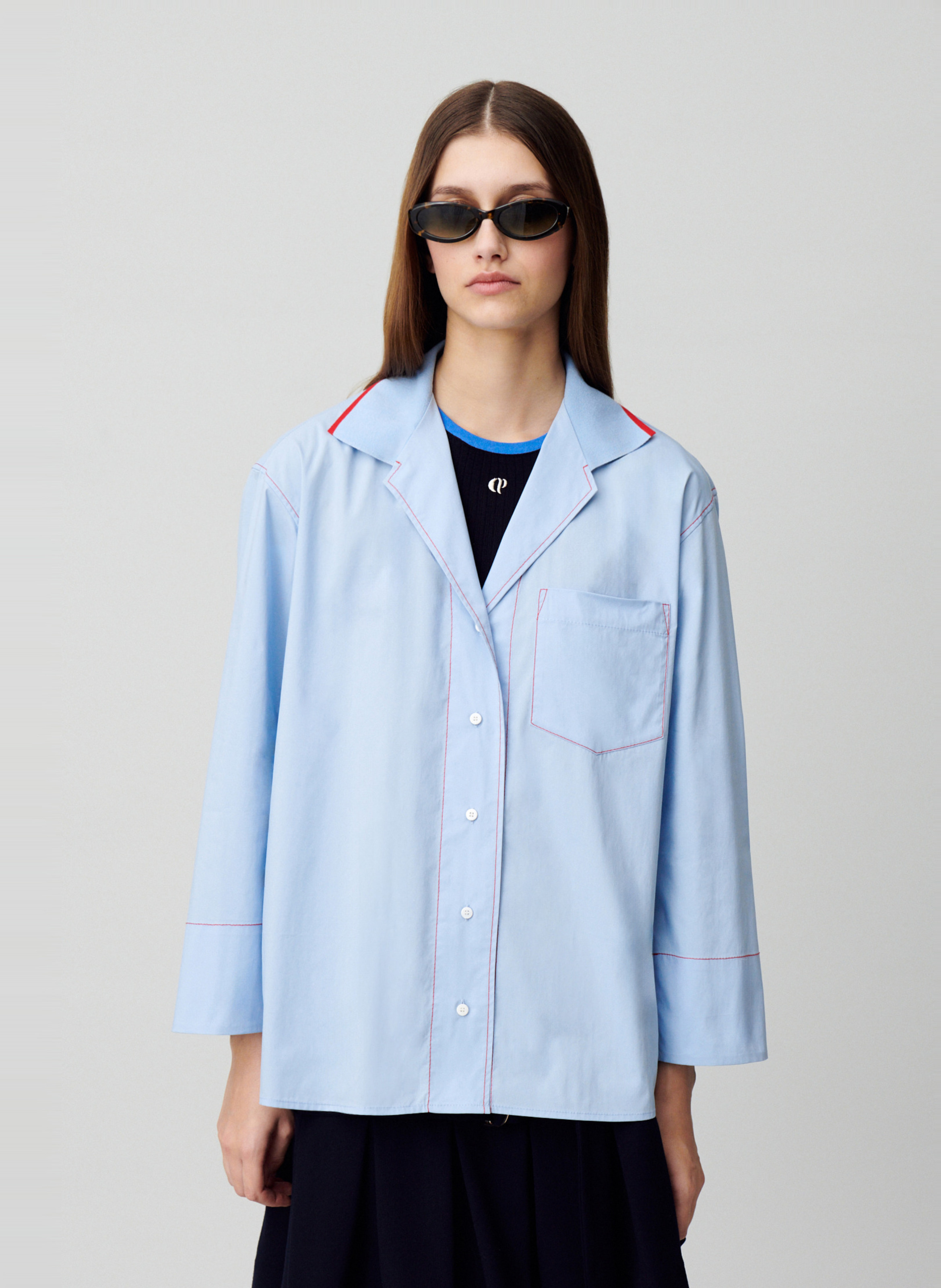 claudette shirt - dyed green