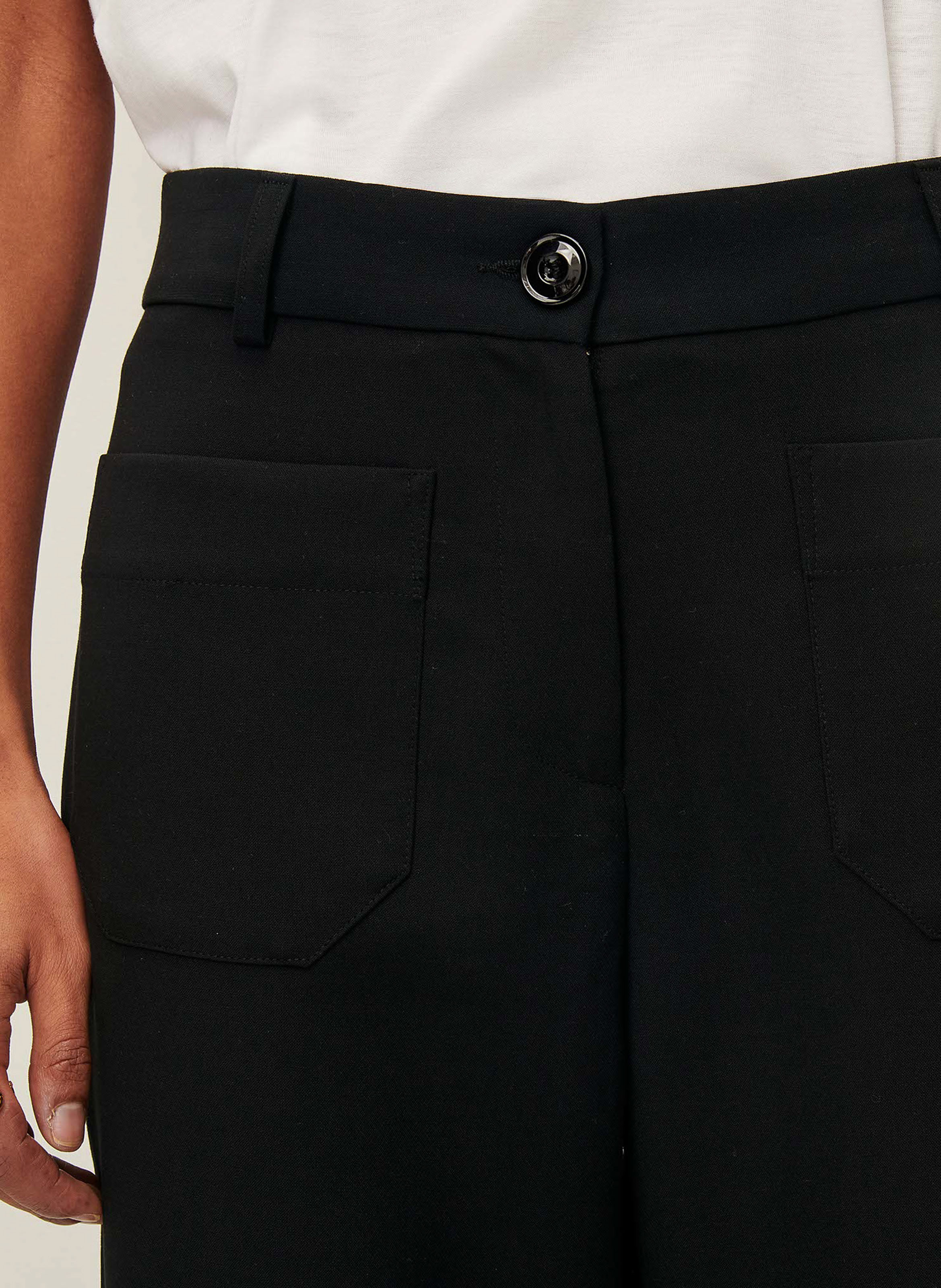 Straight-leg pants SESSUN Black