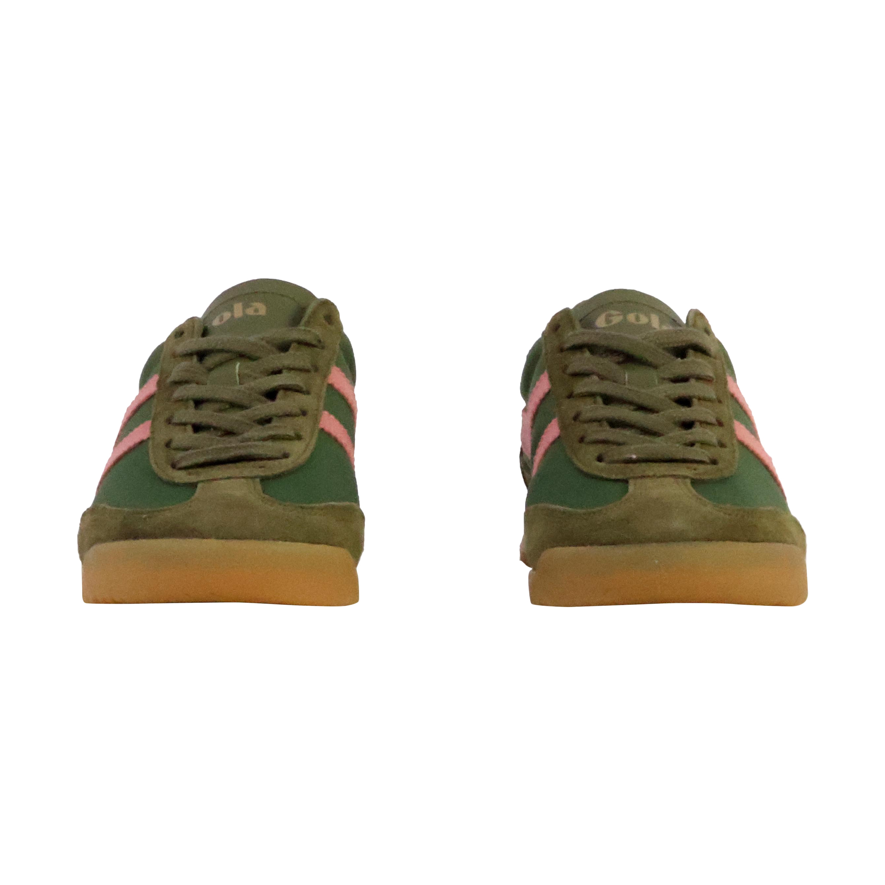 Leather sneakers tornado GOLA Green