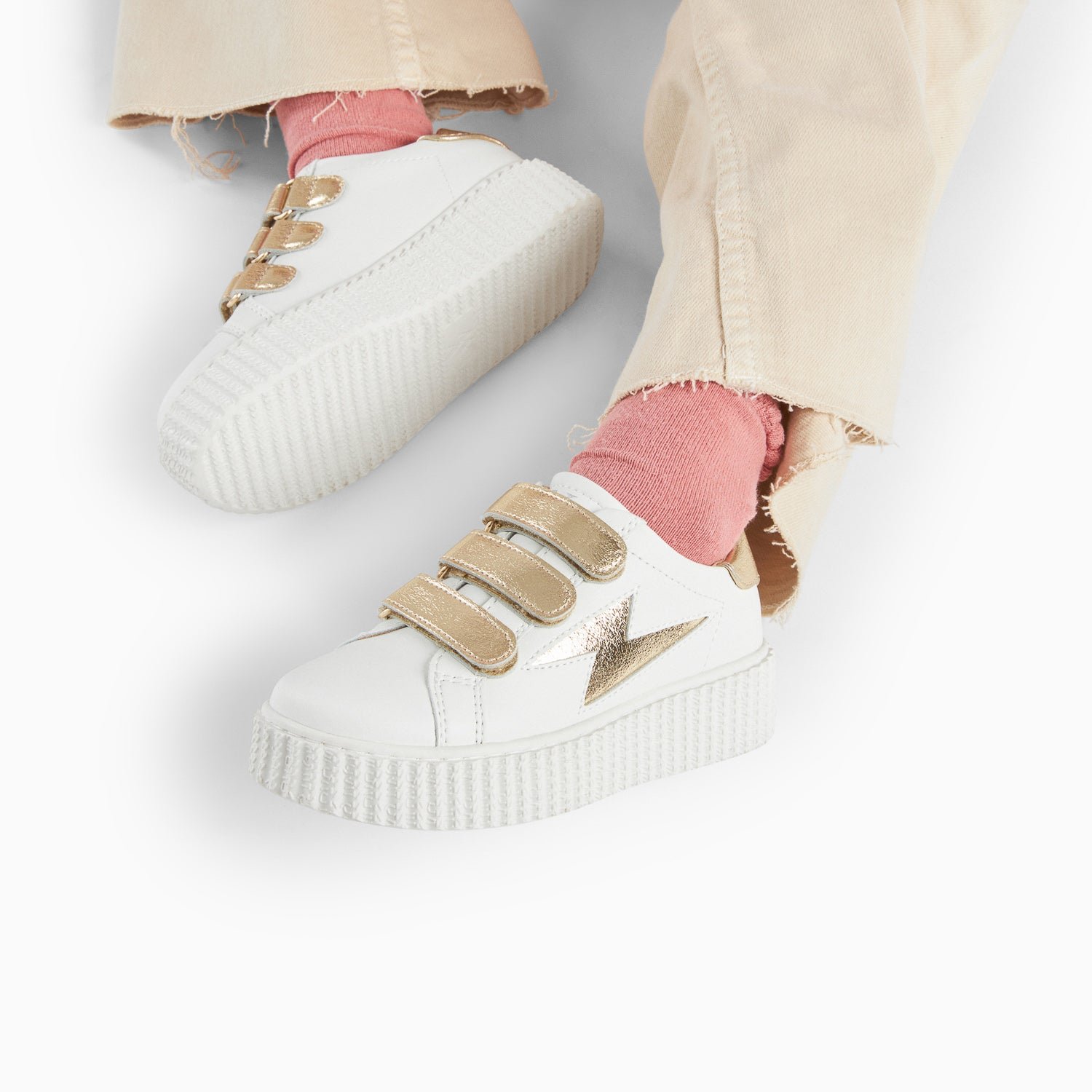 Low velcro trainers Or Vanessa wu Child Place des Tendances