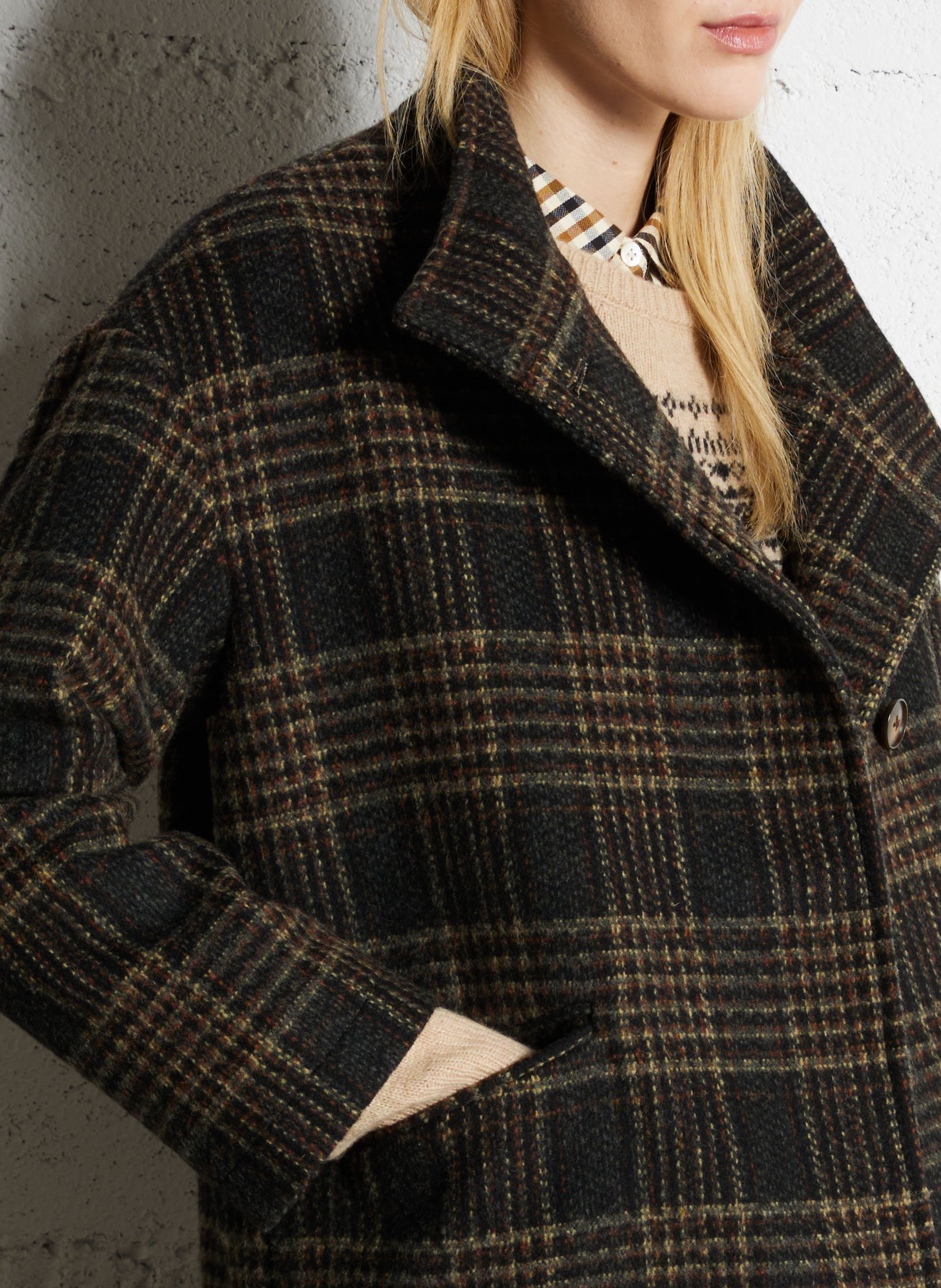 Manteau oversize imprimé NICE THINGS Gris