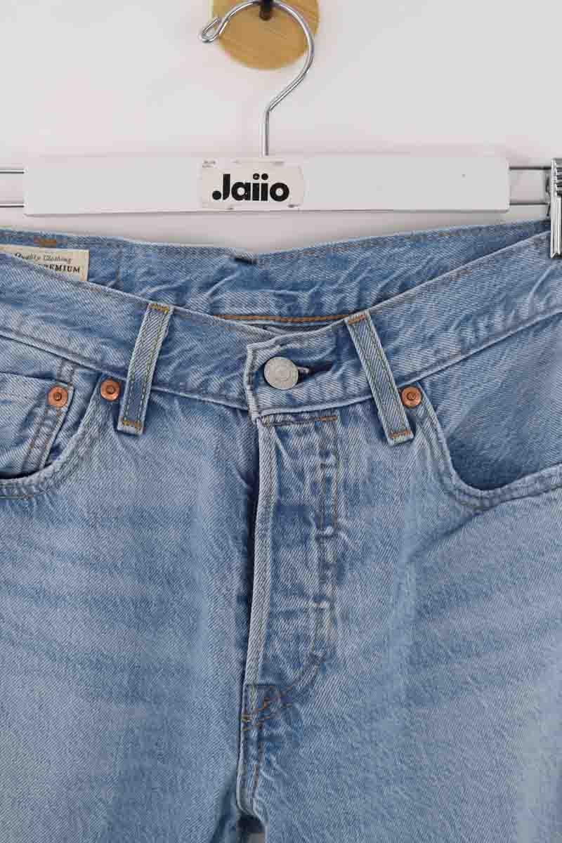 Cotton straight jeans LEVI'S - Seconde main Blue