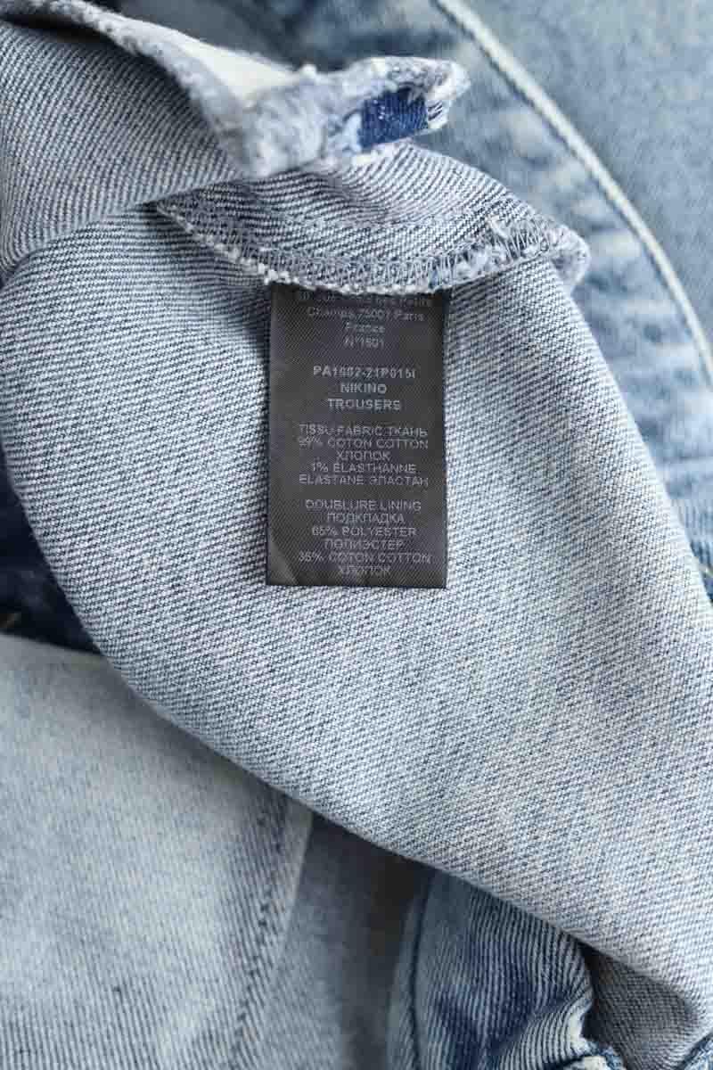 Cotton straight jeans ISABEL MARANT - Seconde Main Blue