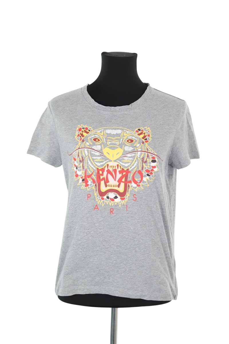 Cotton T-shirt KENZO - SECONDE MAIN Grey