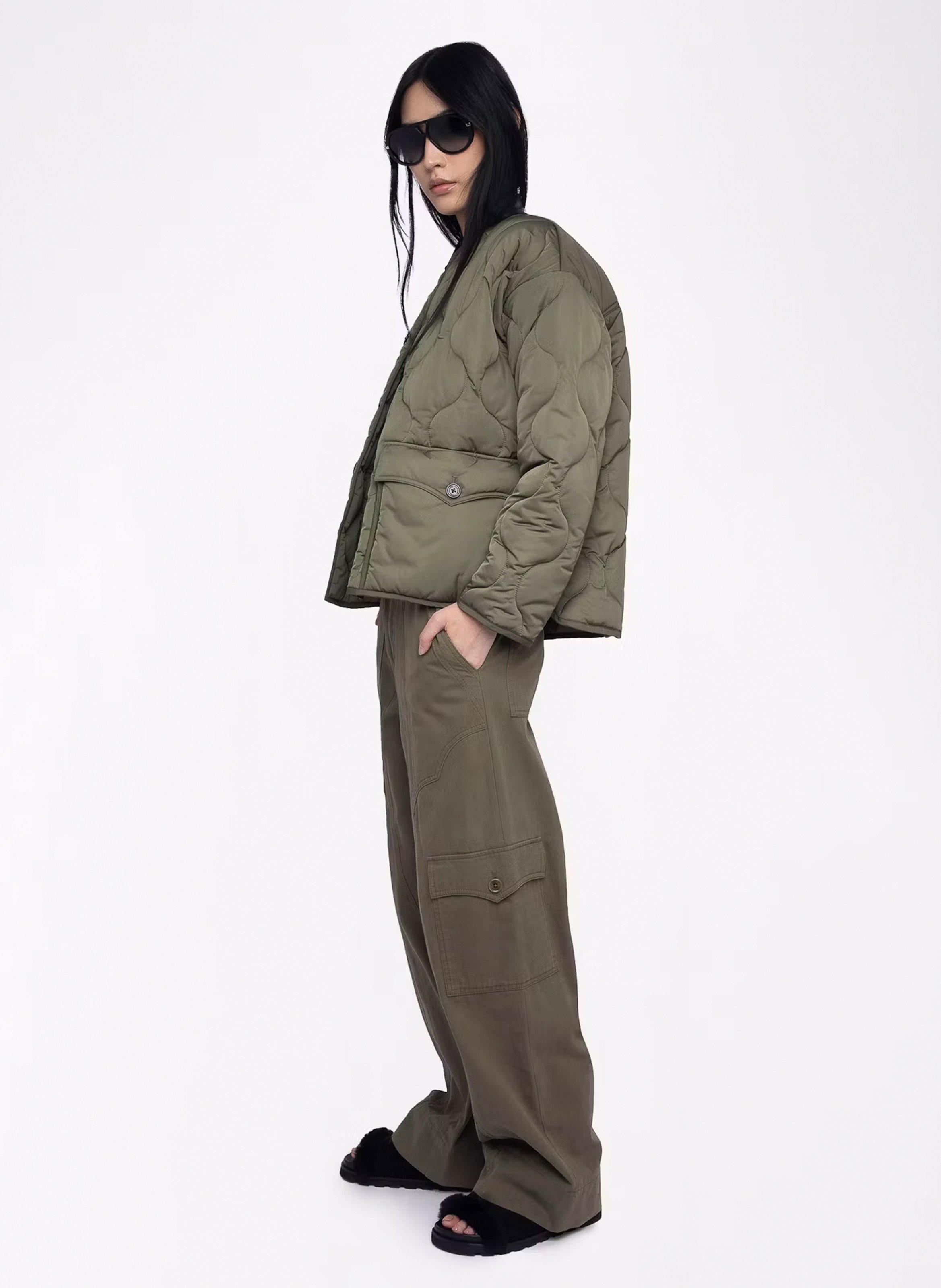 Parka trapuntata colletto rotondo ZADIG&VOLTAIRE Verde