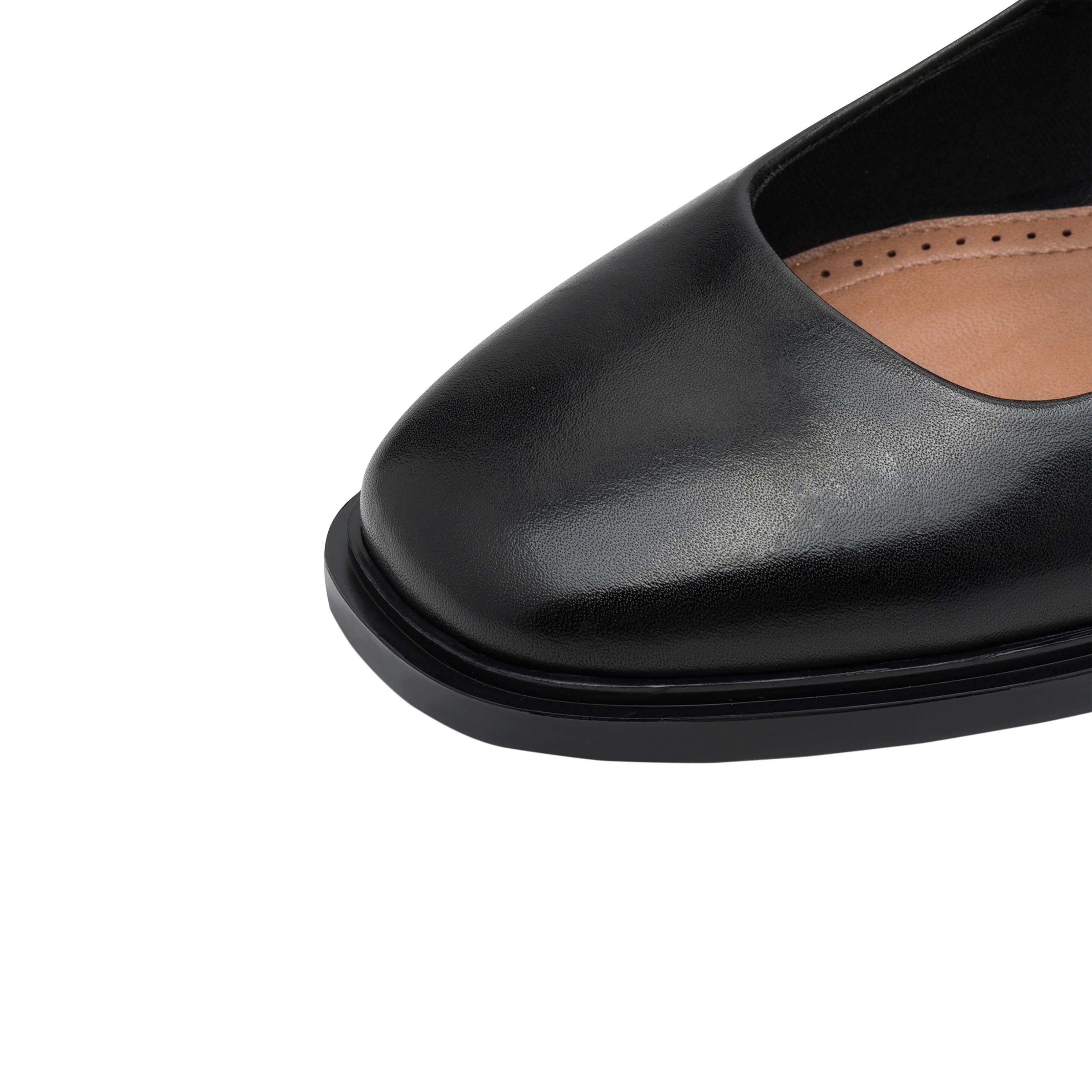 Leather ballet pumps TAMARIS Black