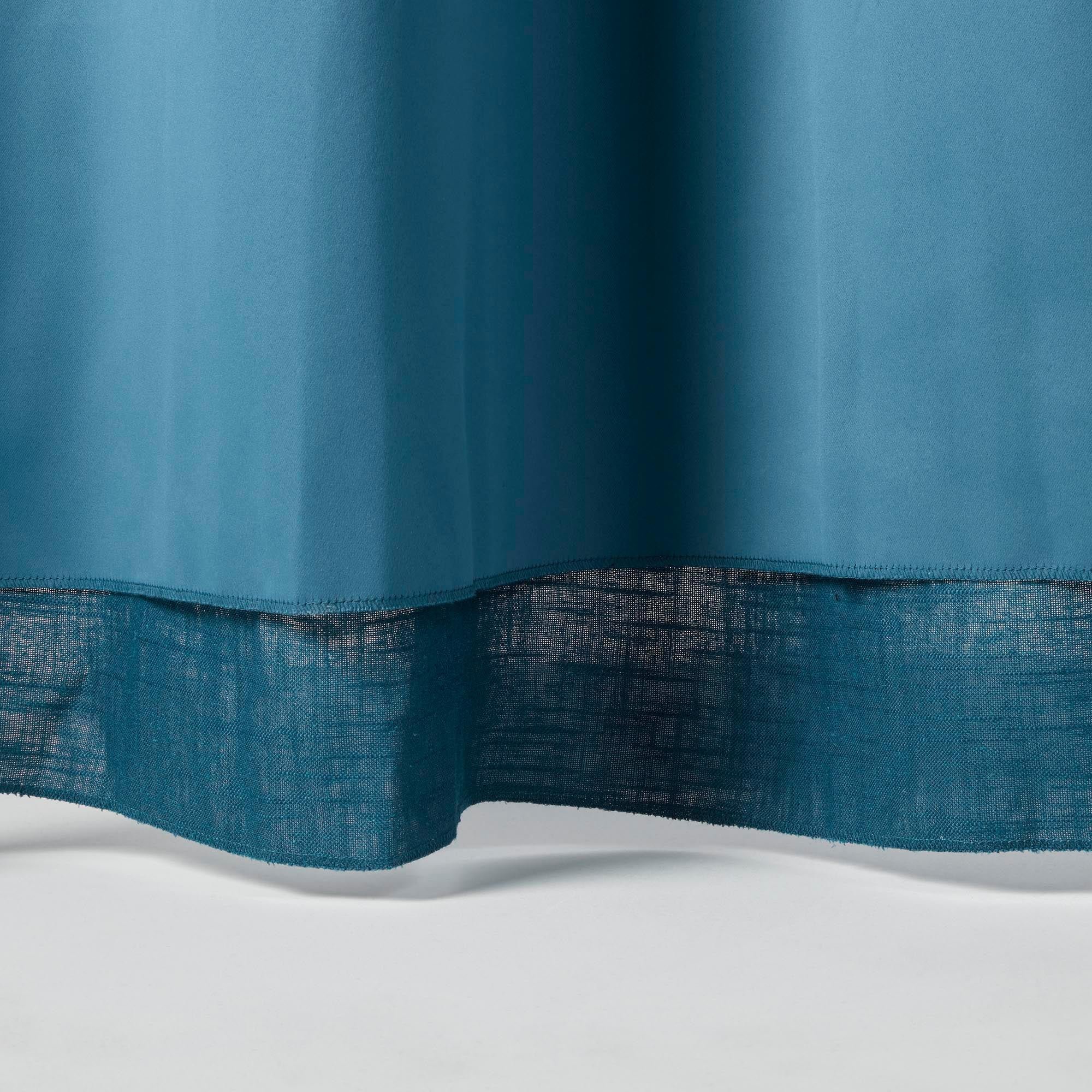 Lined black-out curtain with eyelets MADURA Blue