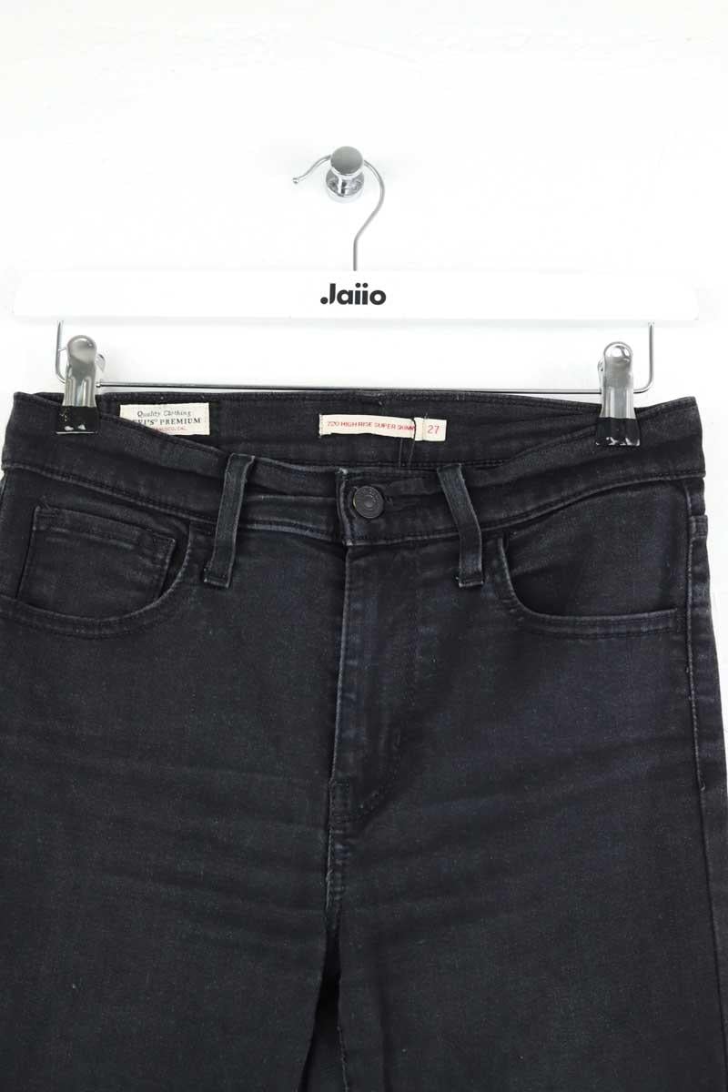 Cotton skinny jeans LEVI'S - Seconde main Black