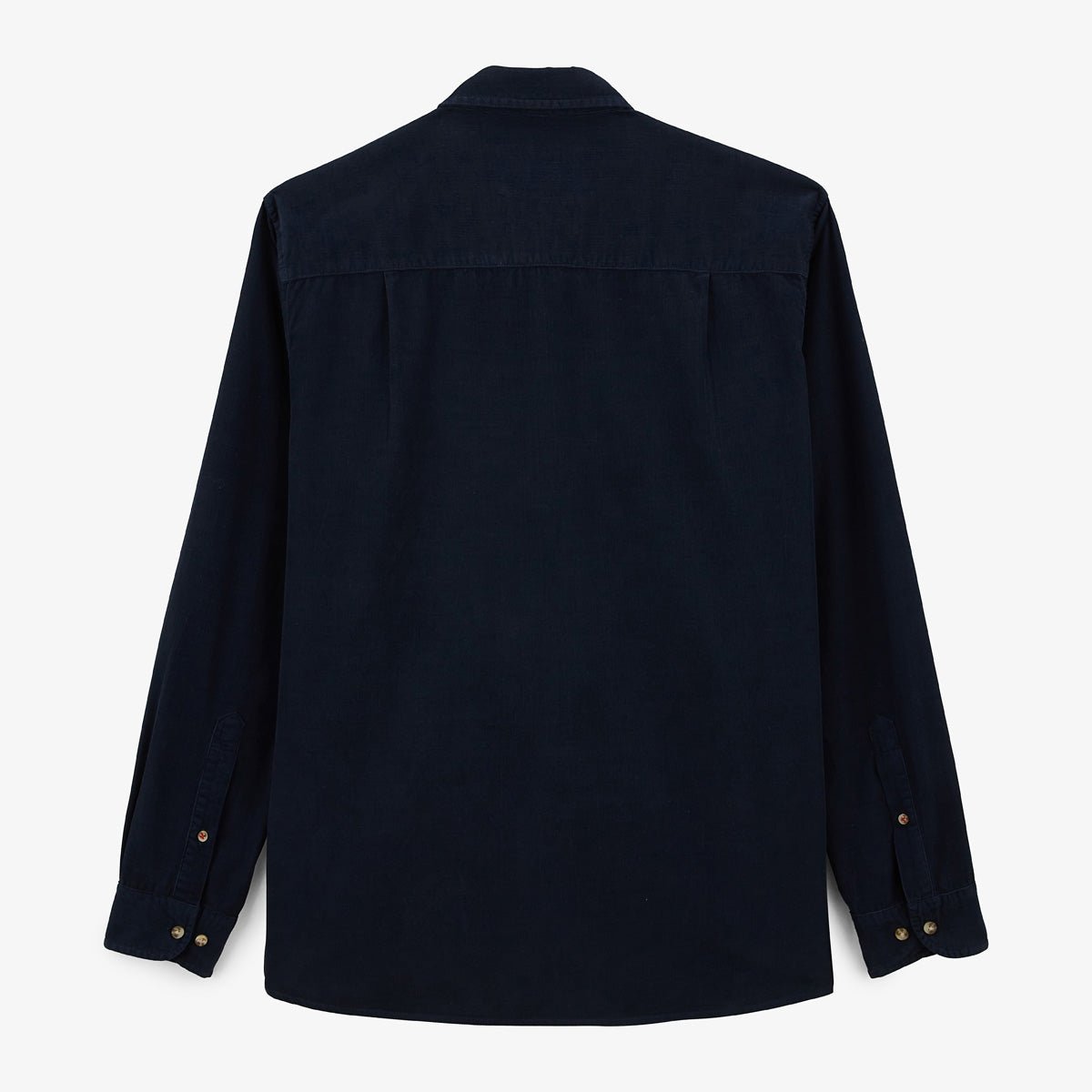 Solid velvet long-sleeve shirt SERGE BLANCO Blue