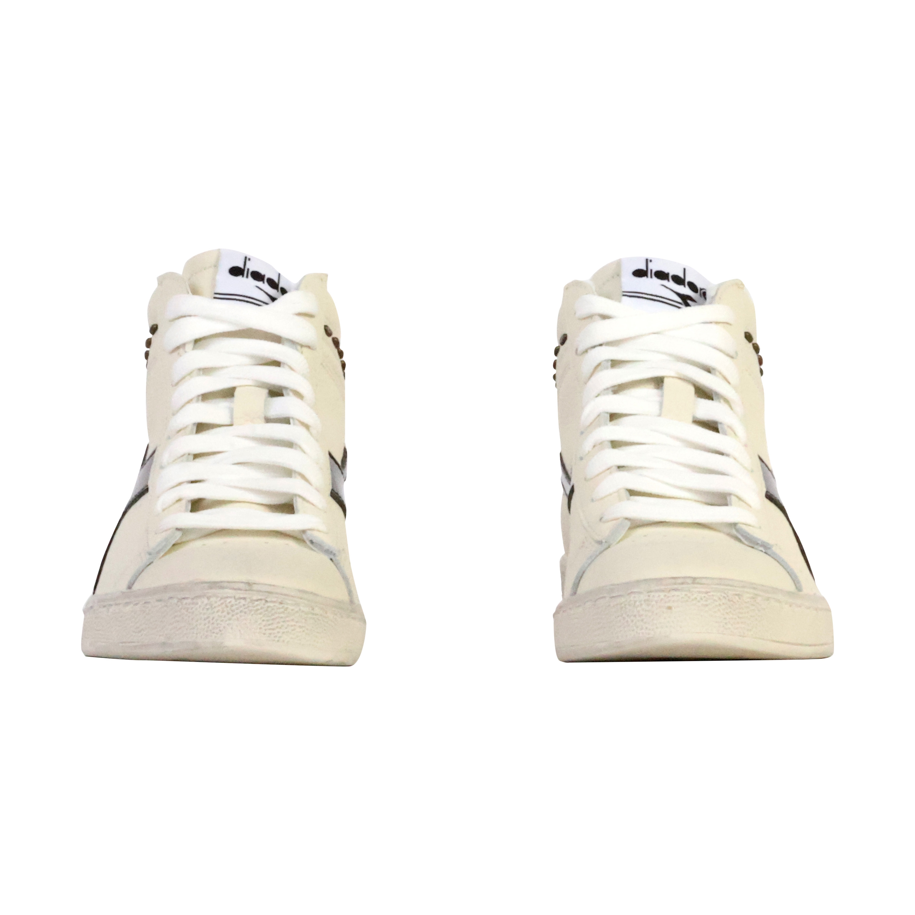High-top leather sneakers  game l high waxed metal wn DIADORA White