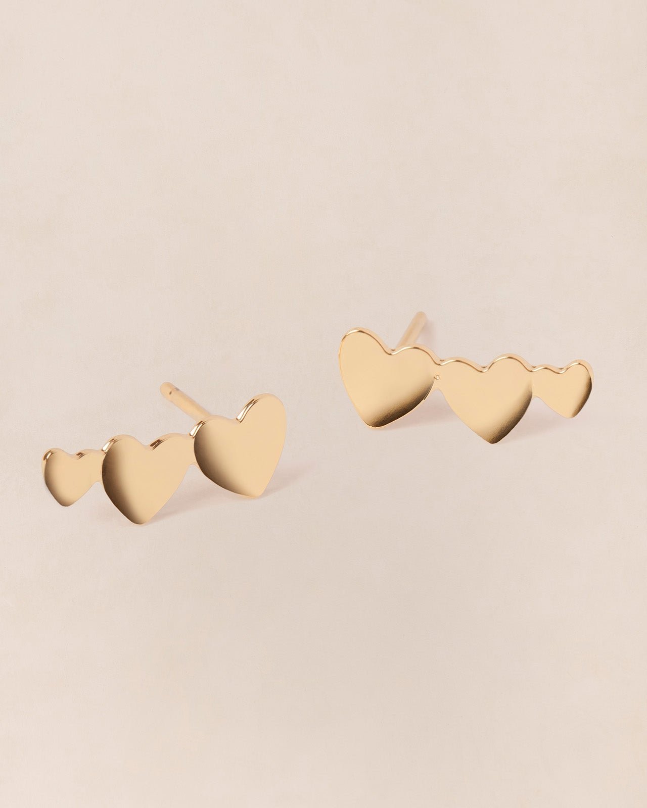 The 3 hearts earrings EMOI EMOI