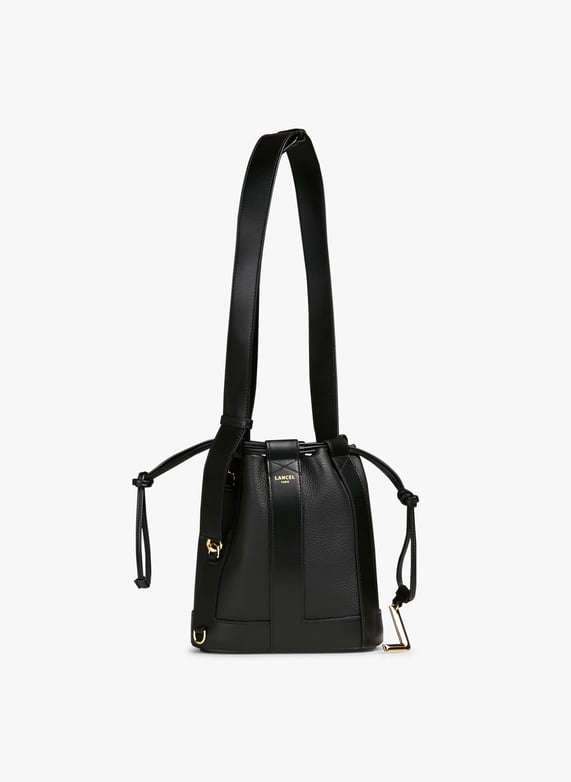 Sac seau en cuir Elles Noir Lancel Femme Place des Tendances