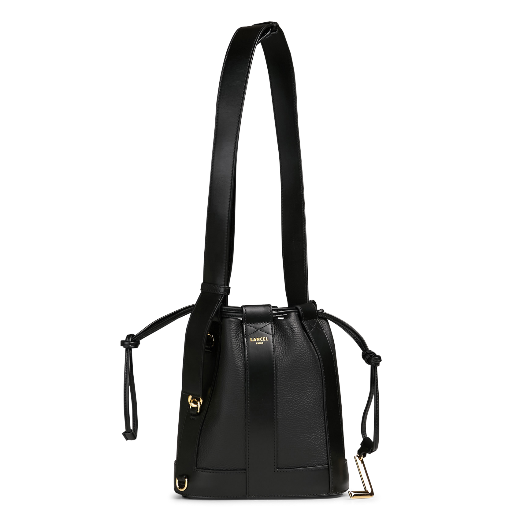 Sac Seau En Cuir Elles Noir Lancel Femme Place Des Tendances