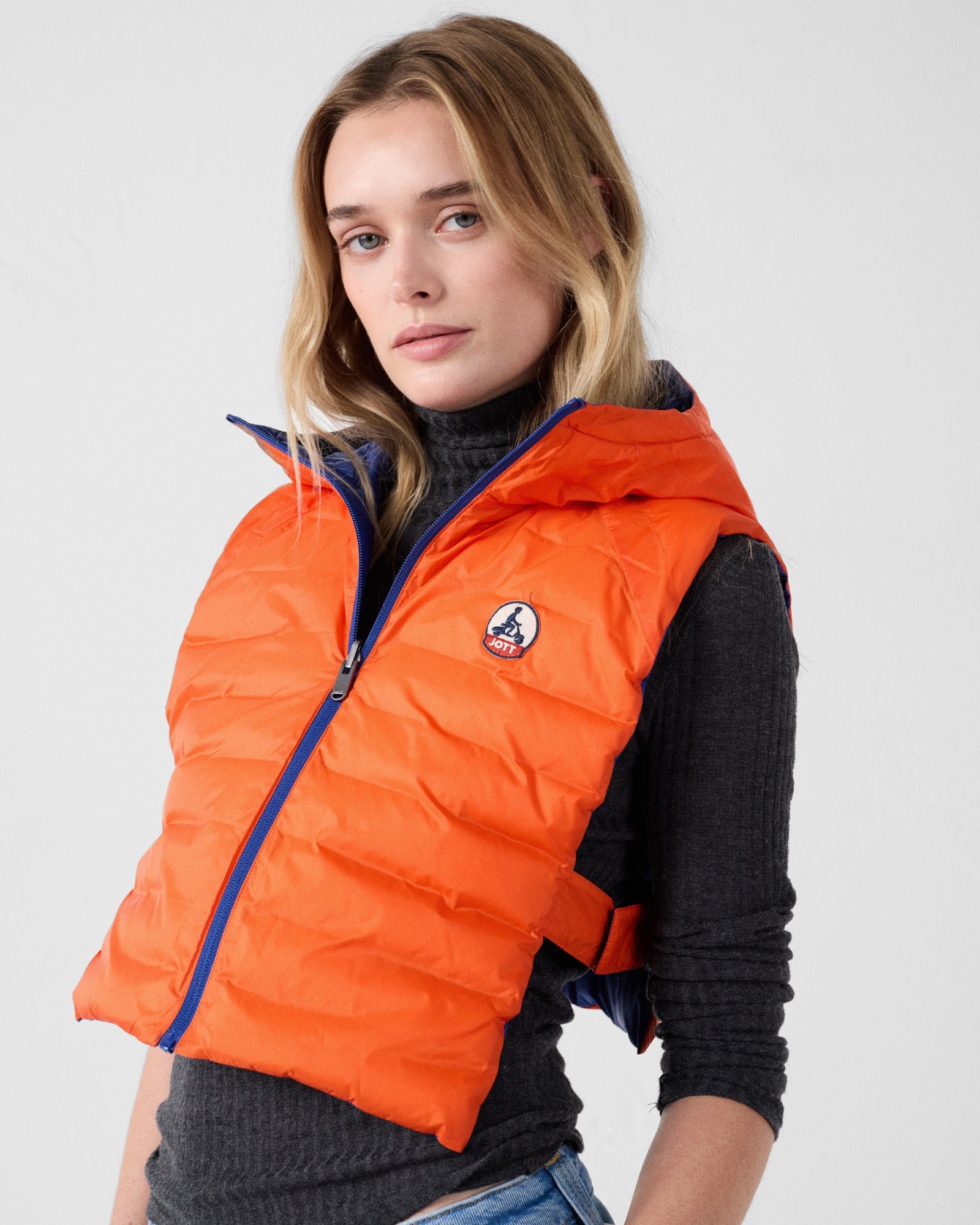 Hooded cape JOTT Blue