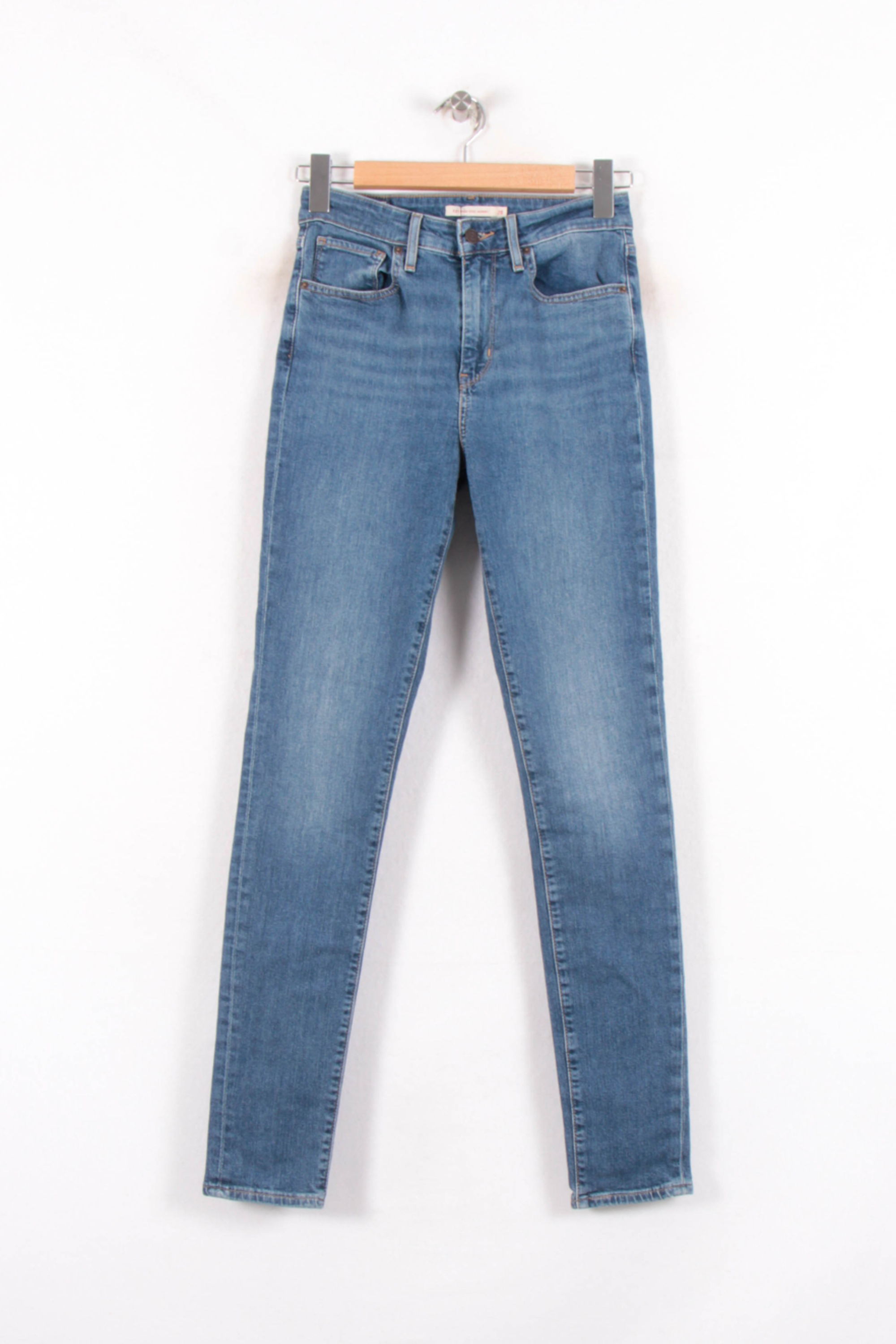 Cropped slim jeans with studs LEVI'S - Seconde main Blue