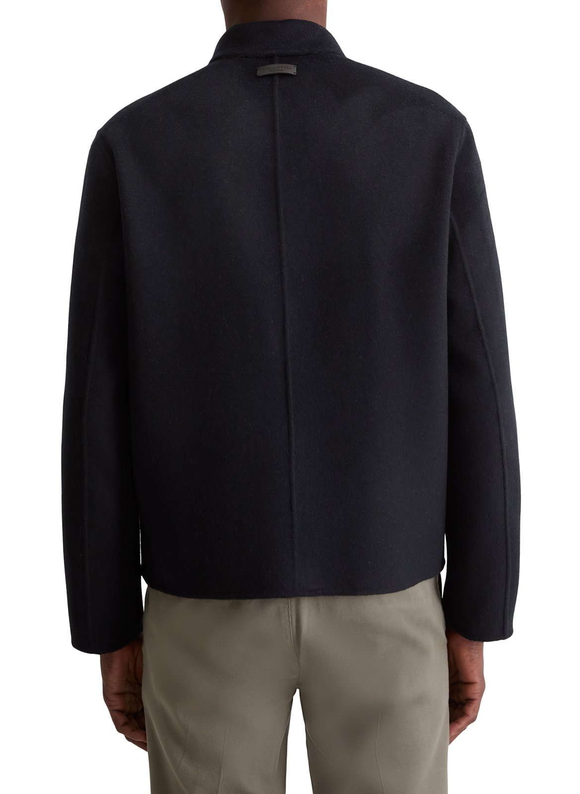 Classic-collar wool-blend jacket MARC O'POLO Blue