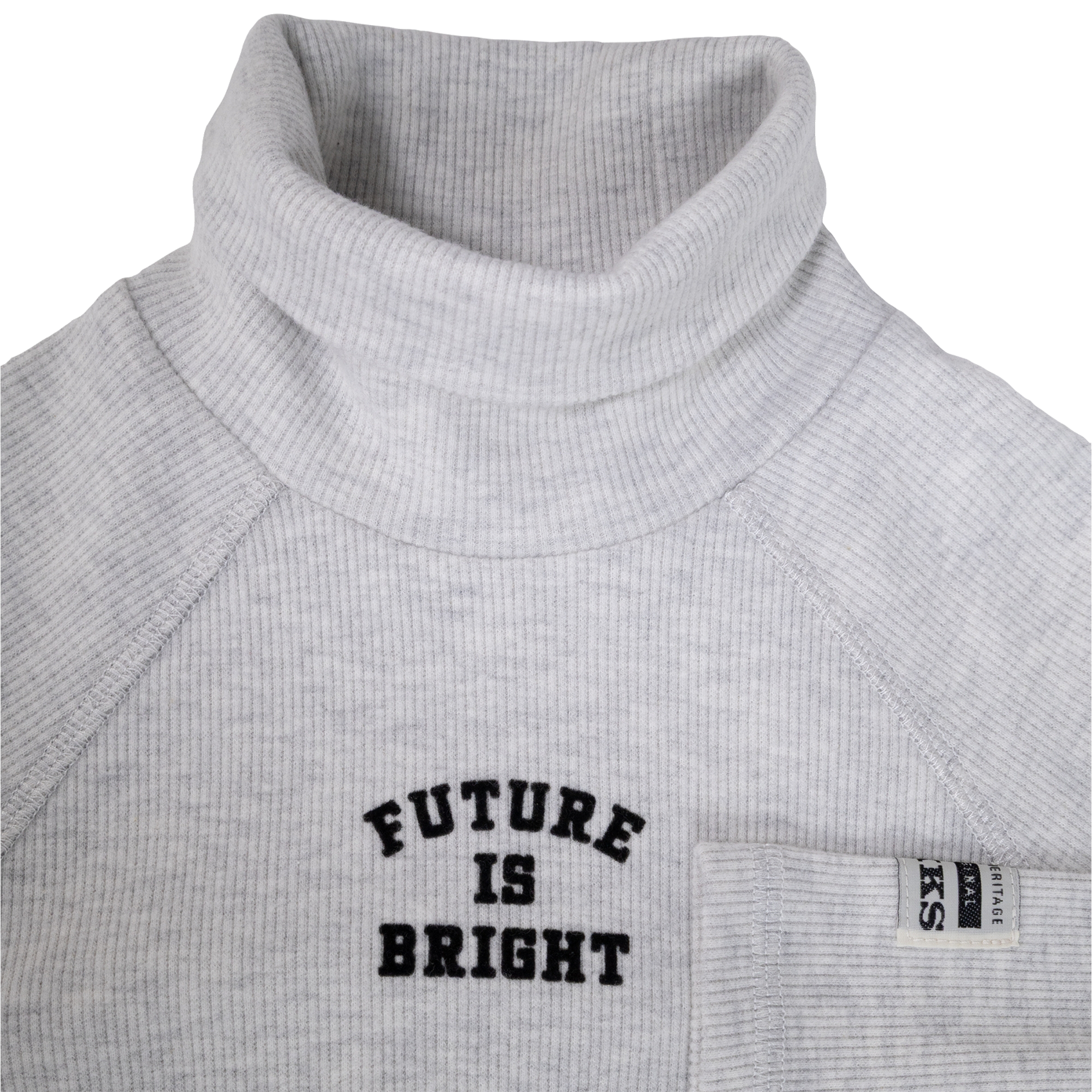 T-Shirt aus Baumwoll-Mix mit Rollkragen IKKS JUNIOR Grau