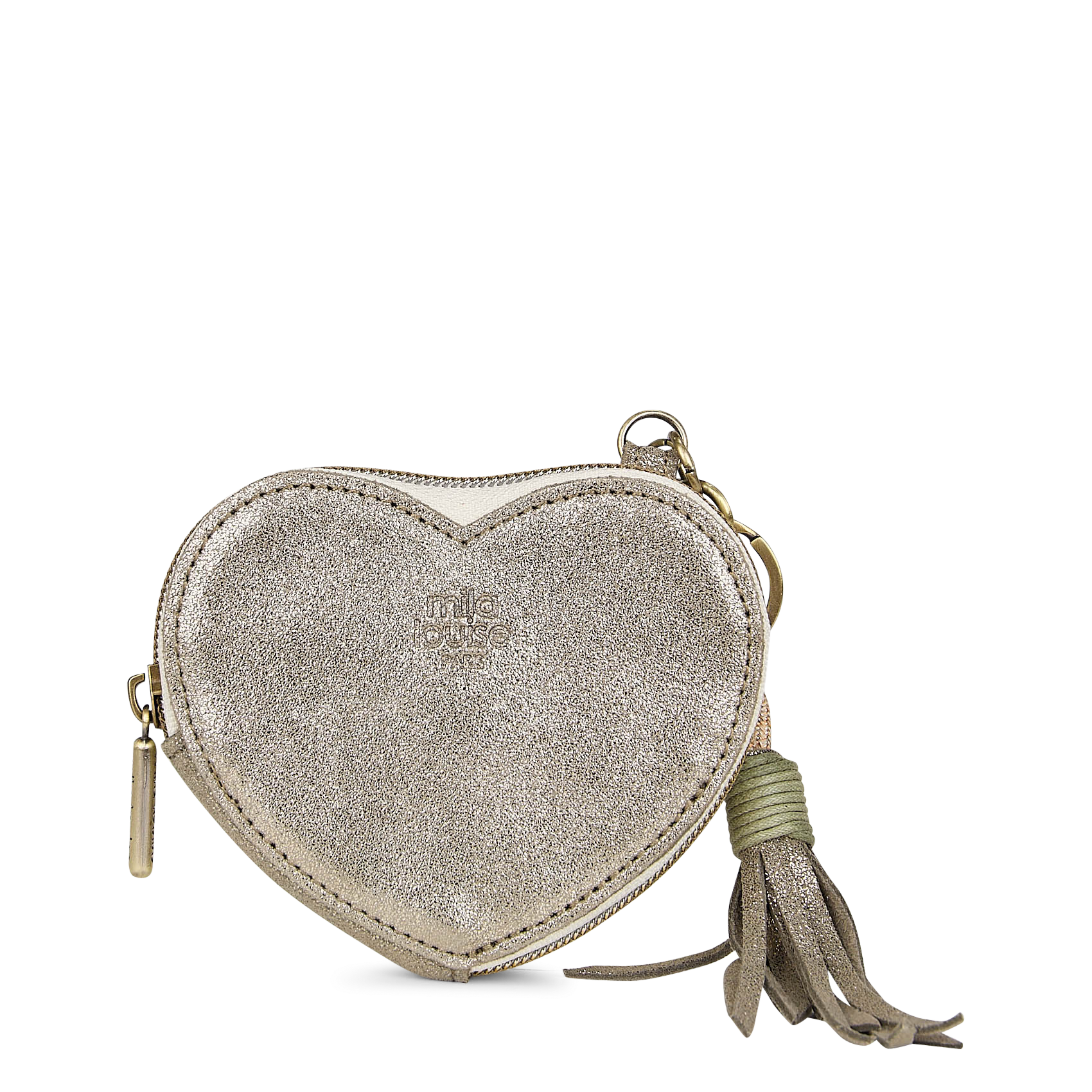 Portemonnee in de vorm van een hart van leer MILA LOUISE