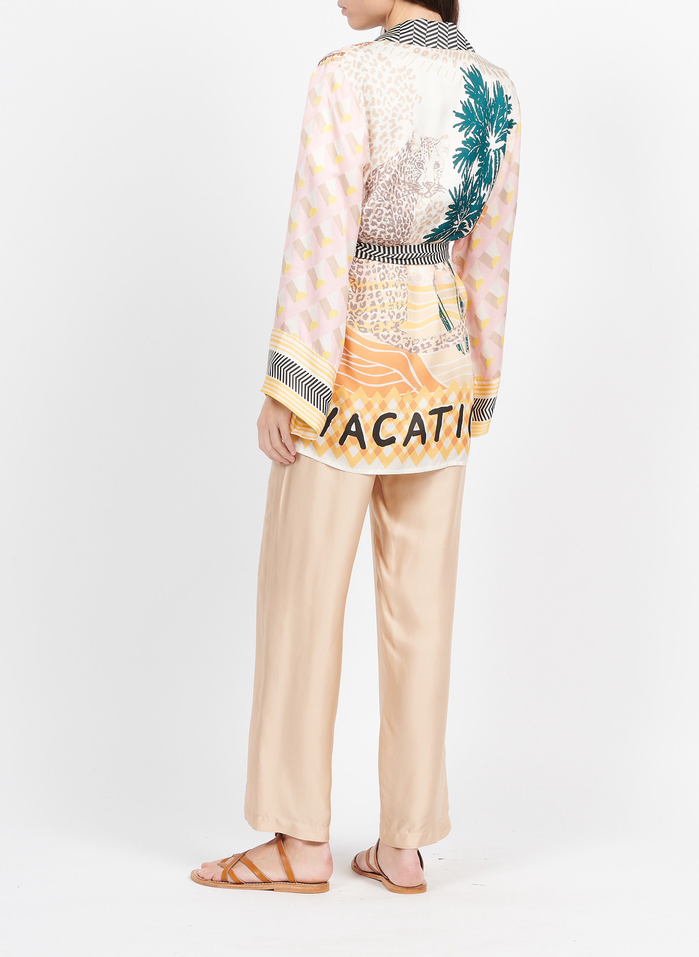 Kimono mit Prints Mehrfarbig