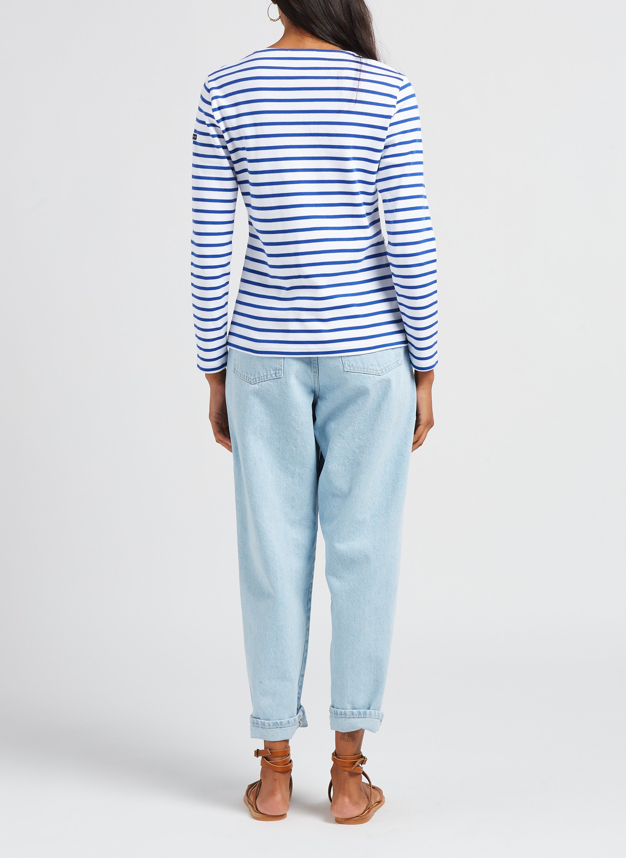 Matrosenshirt aus Baumwolle mit Rundhalsausschnitt ARMOR LUX Weiss