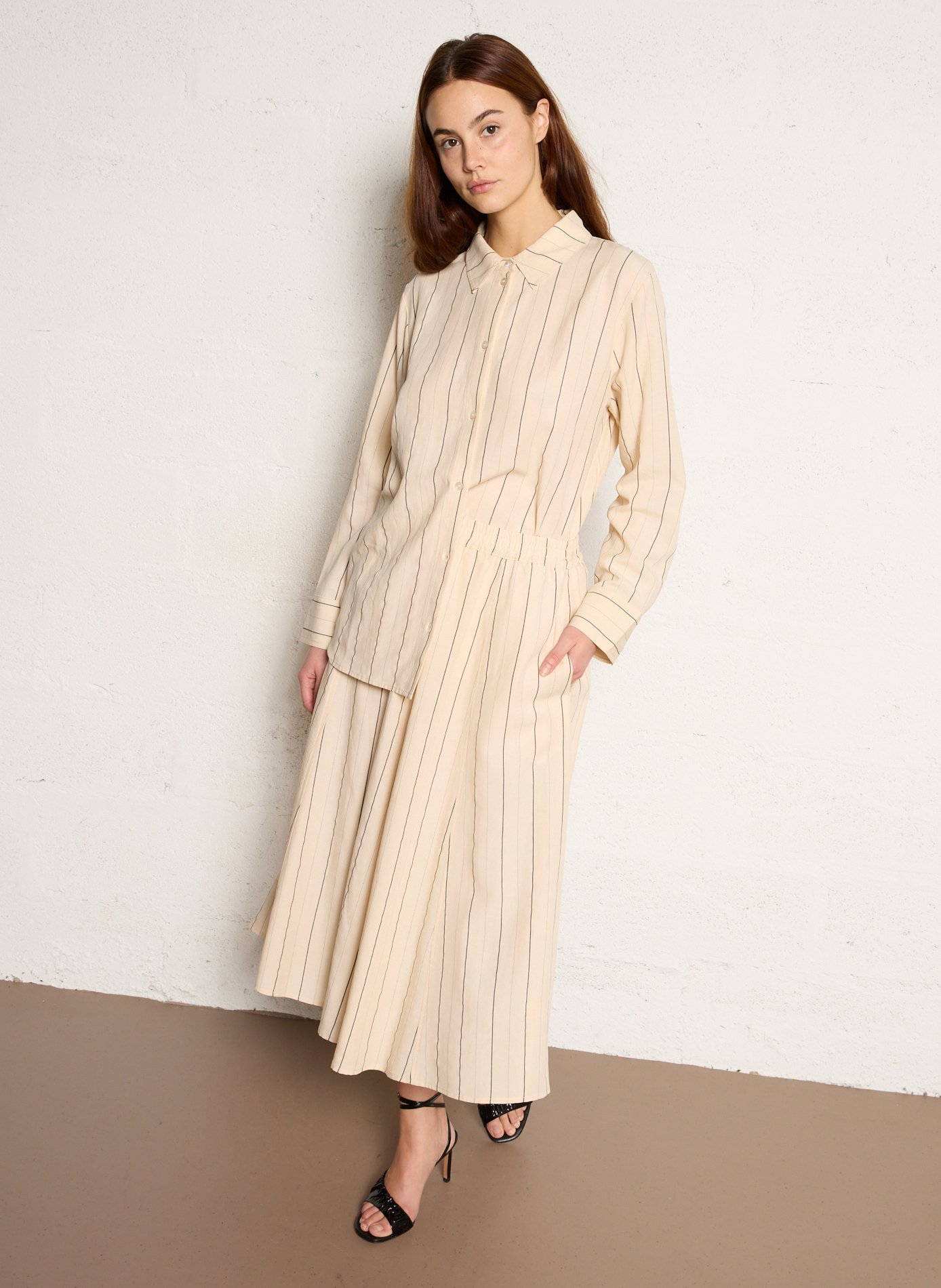 Striped shirt with classic collar RUE DE TOKYO Multicolored