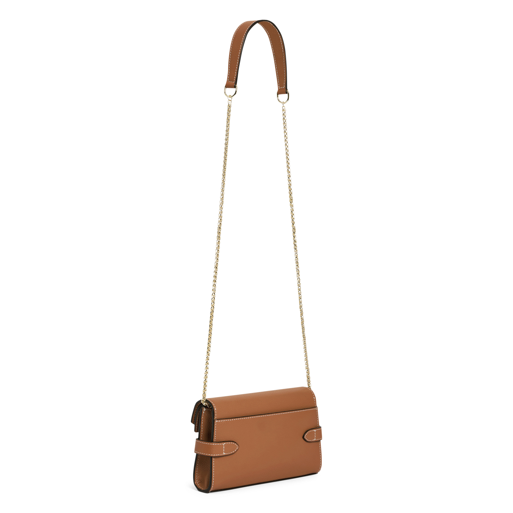 Sac bandoulière en cuir LE TANNEUR Marron