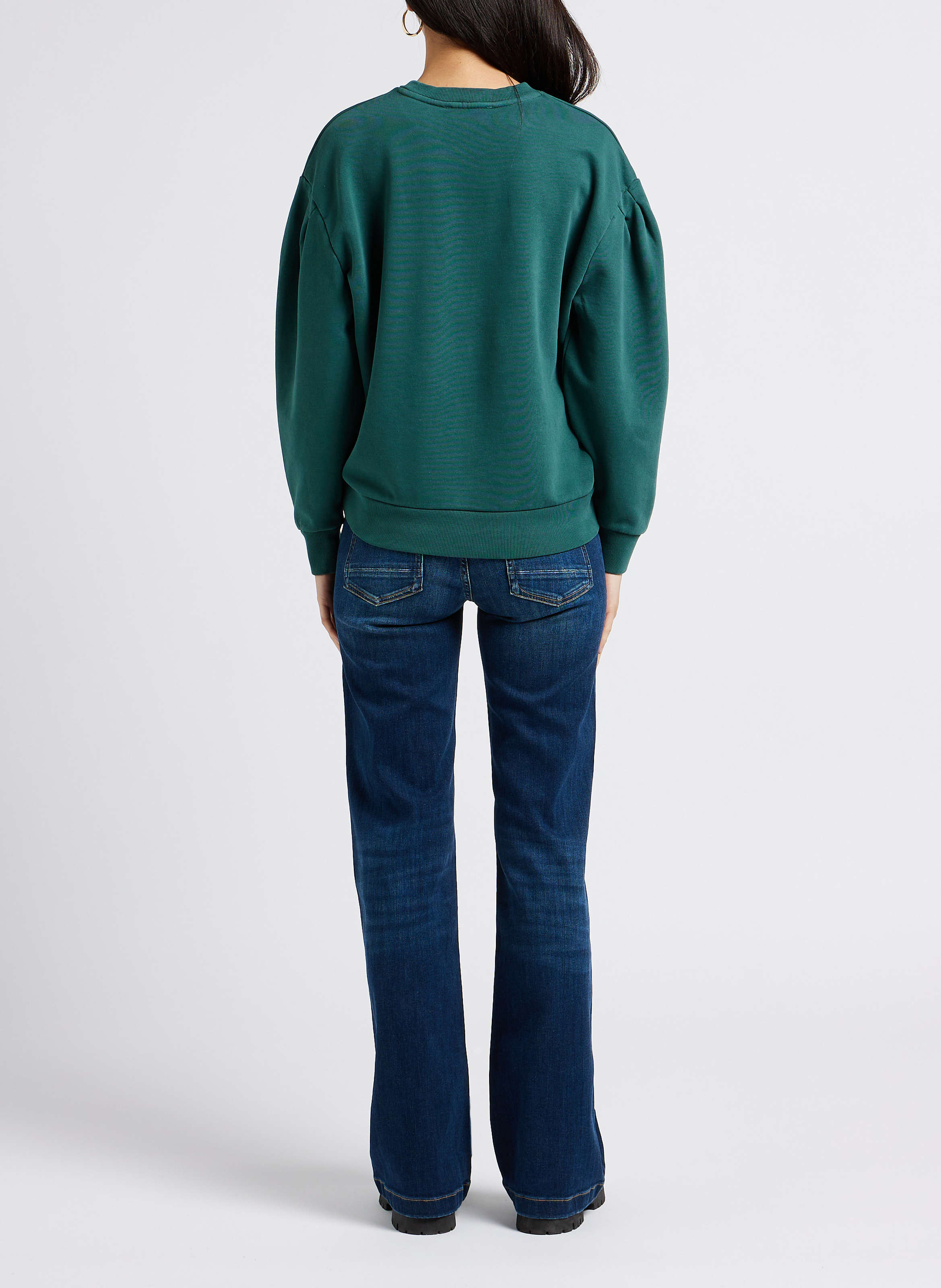 Stretch flared jeans LE TEMPS DES CERISES Blue