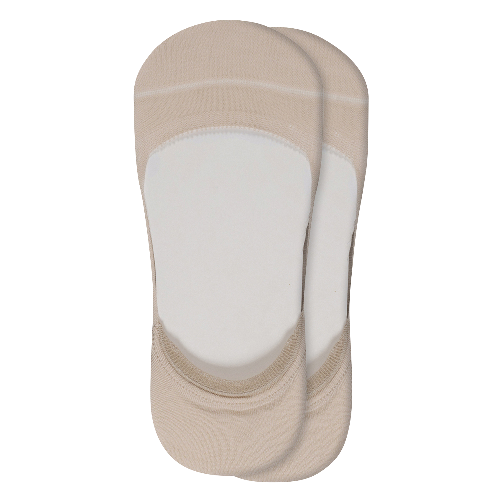 Set of 2 pairs of invisible socks in blended cotton BLEUFORET Beige