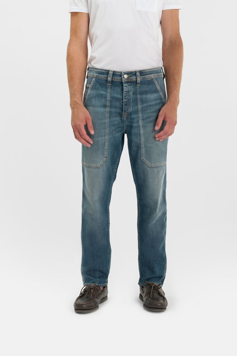 Loose jeans, wide loose fit, length 34 LE TEMPS DES CERISES Blue