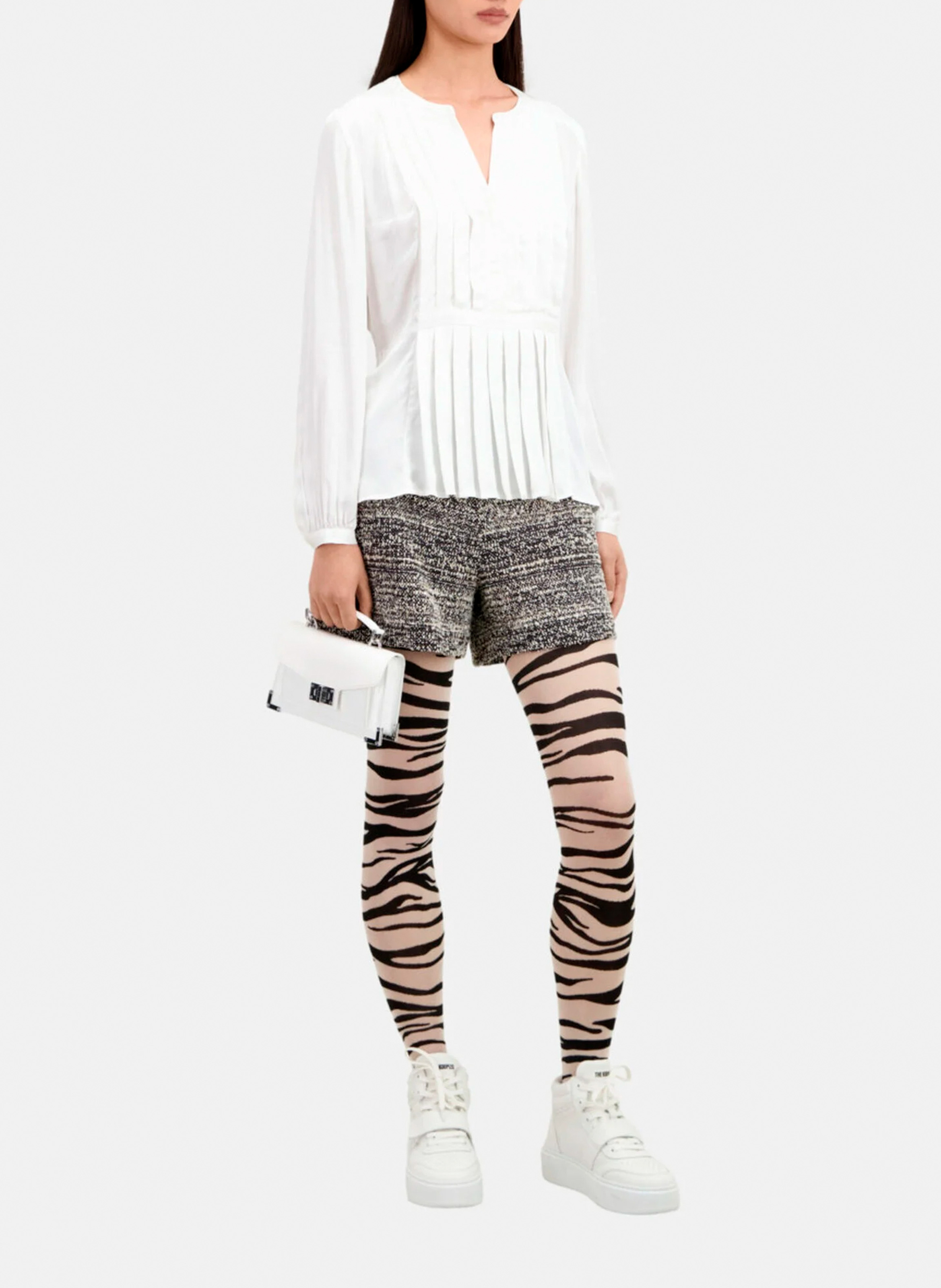 Plissiertes Top mit Henley-Ausschnitt THE KOOPLES Mehrfarbig