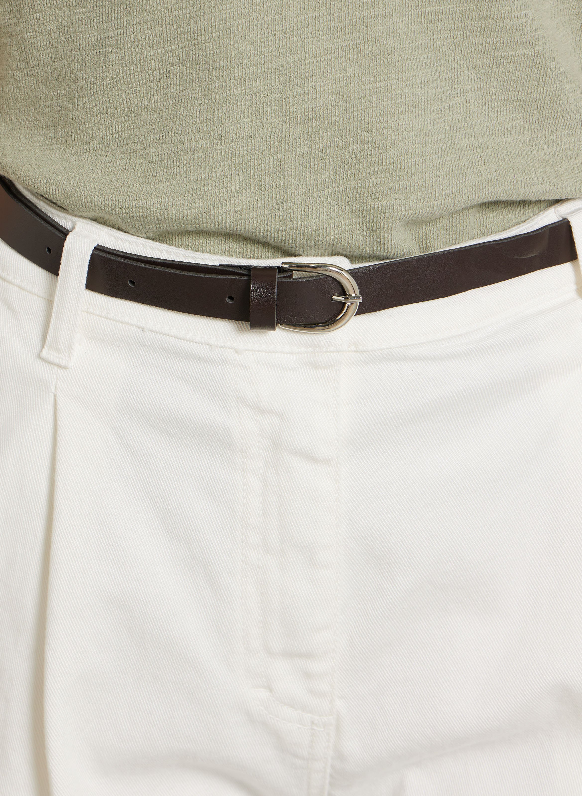 Bermuda oversize en denim taille haute  PLEASE Bleu