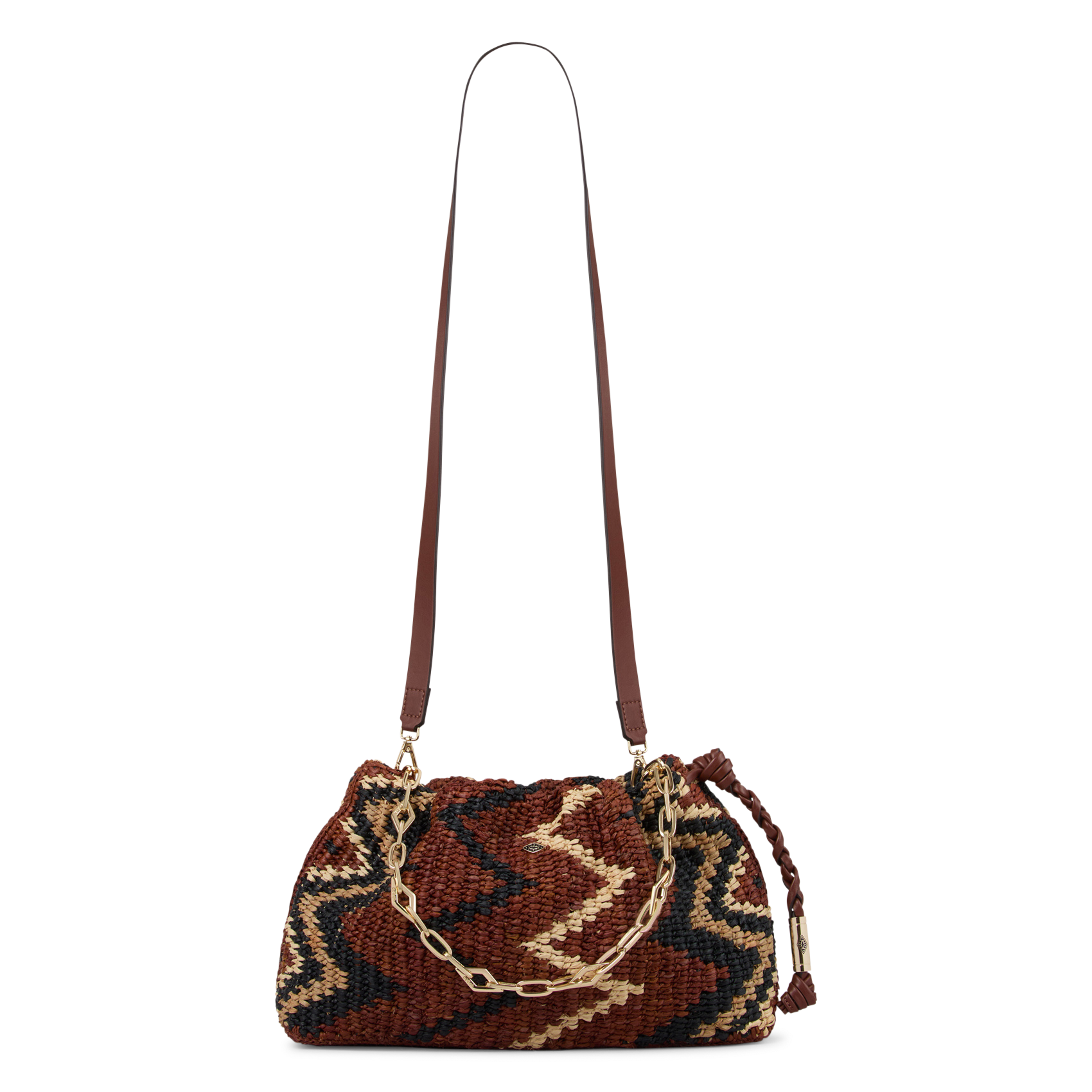 Raffia clutch bag BA&SH Multicolored