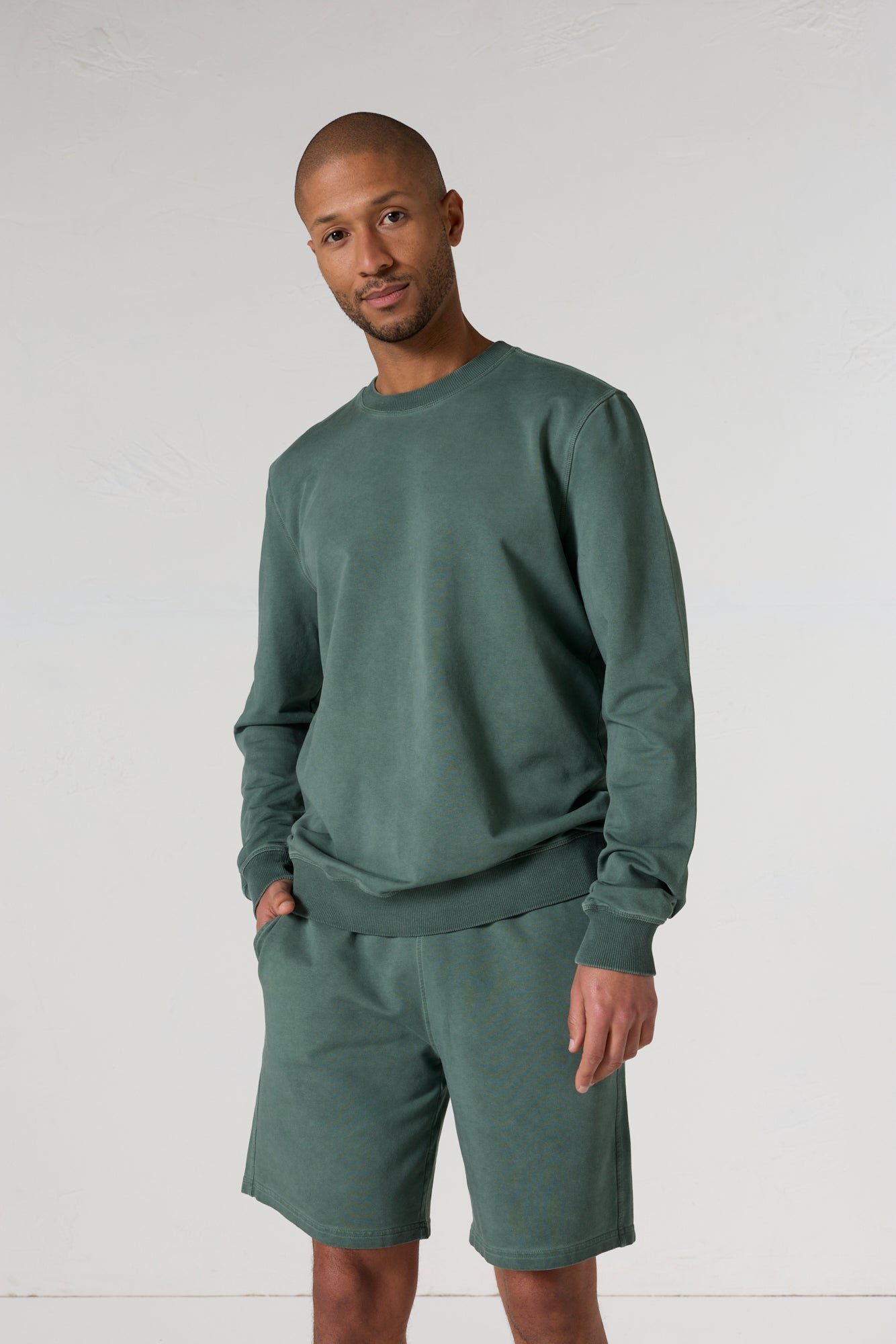 Round neck sweatshirt JOTT Green