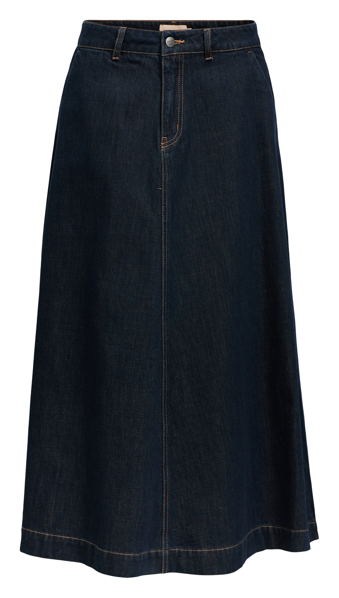 Jupe évasée jean en coton OBJECT Bleu