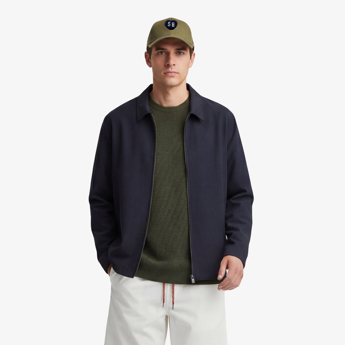 Solid Delta Jacket SERGE BLANCO Blue